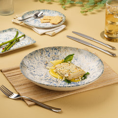 Round Cous Cous Deep Plate | Pack of 6 | Porcelain