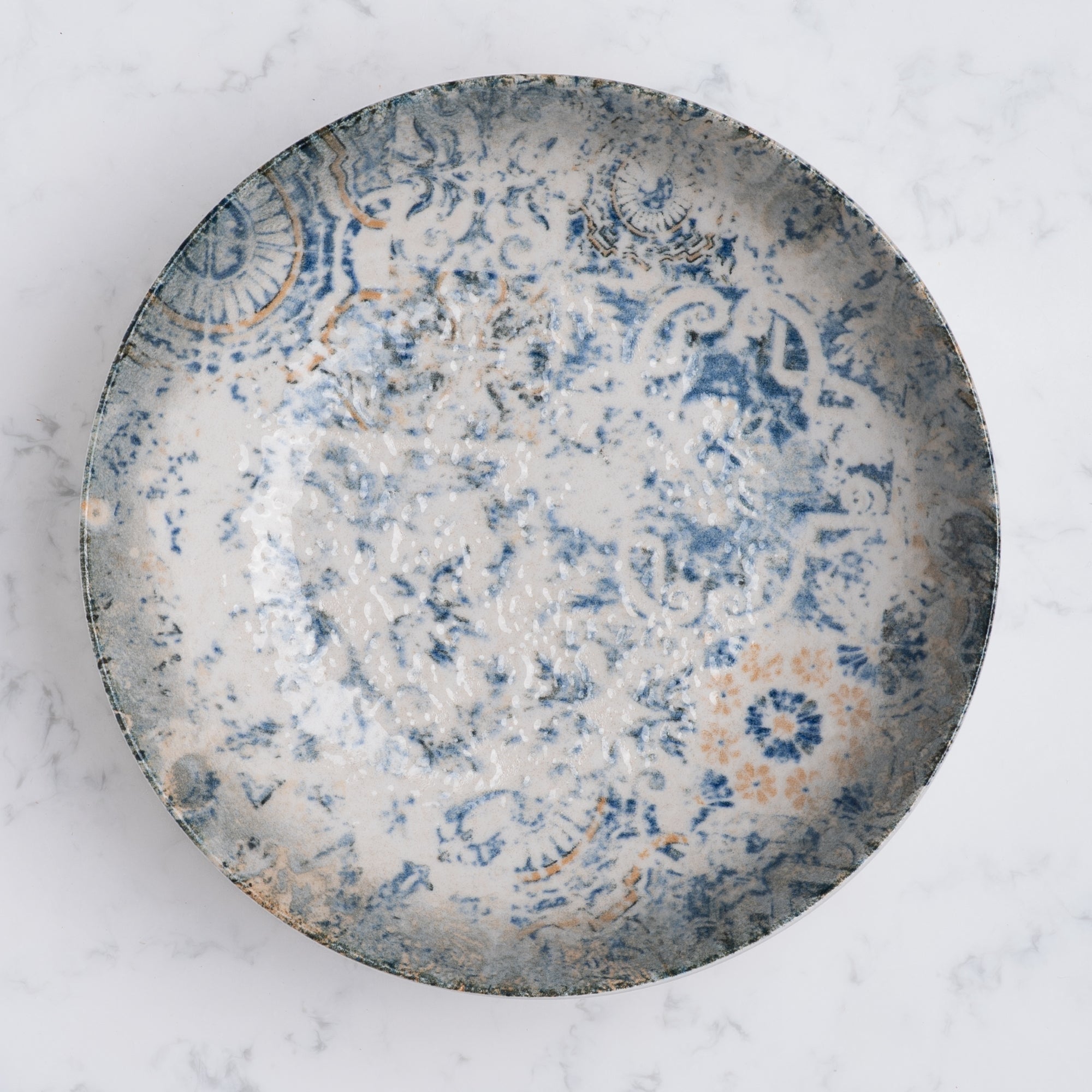 Round Wok Deep Plate | 11", Set of 6 | Porcelain