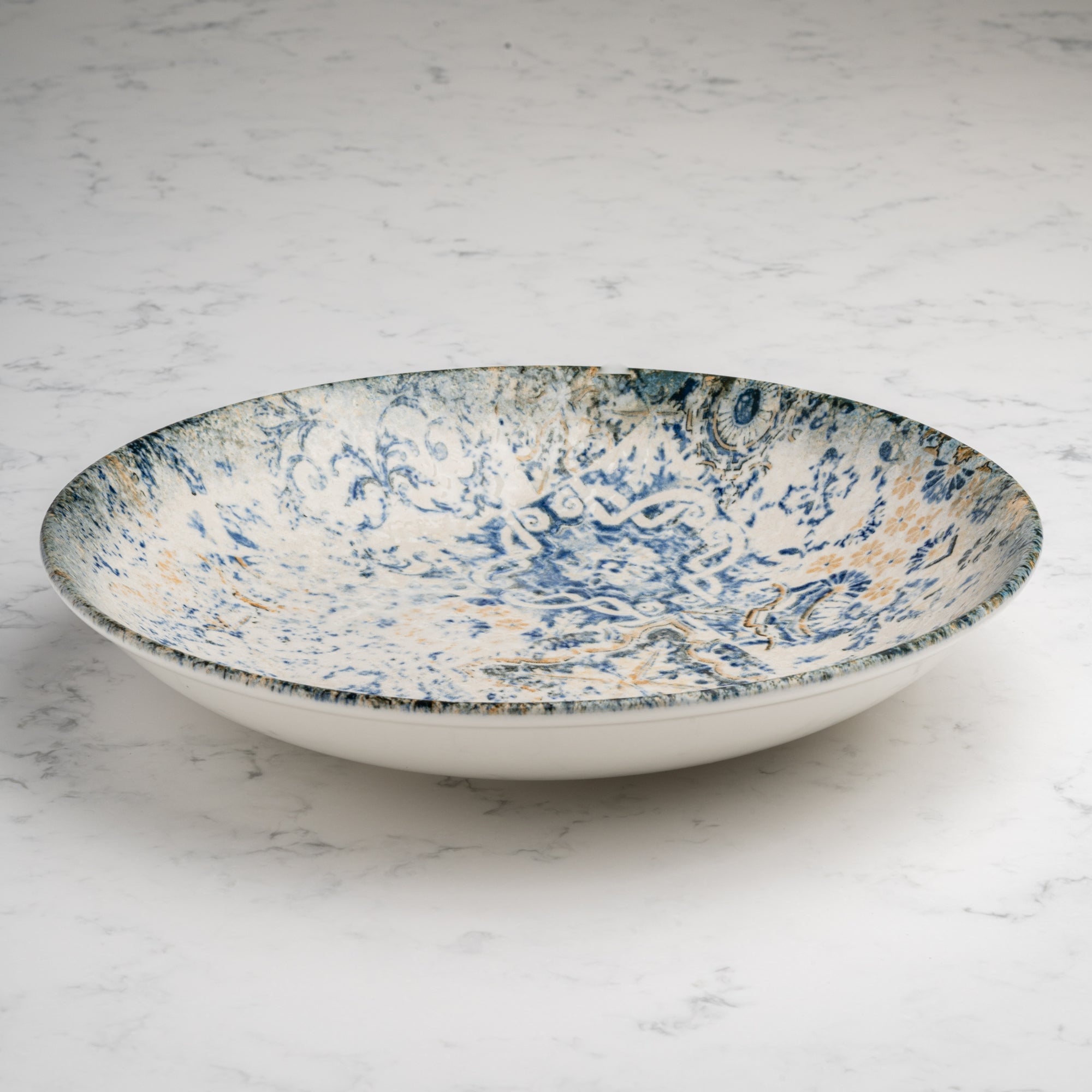Round Wok Deep Plate | 11", Set of 6 | Porcelain