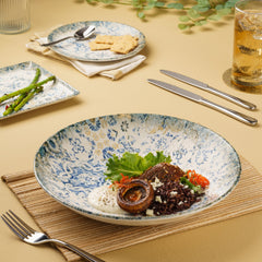 Round Wok Deep Plate | 11", Set of 6 | Porcelain