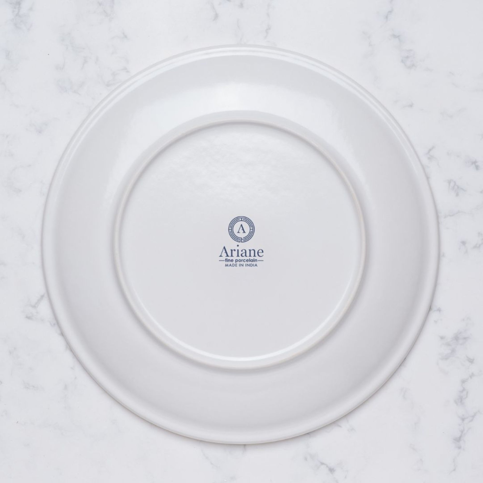 Round Rimless Plates | Porcelain, Pack of 12