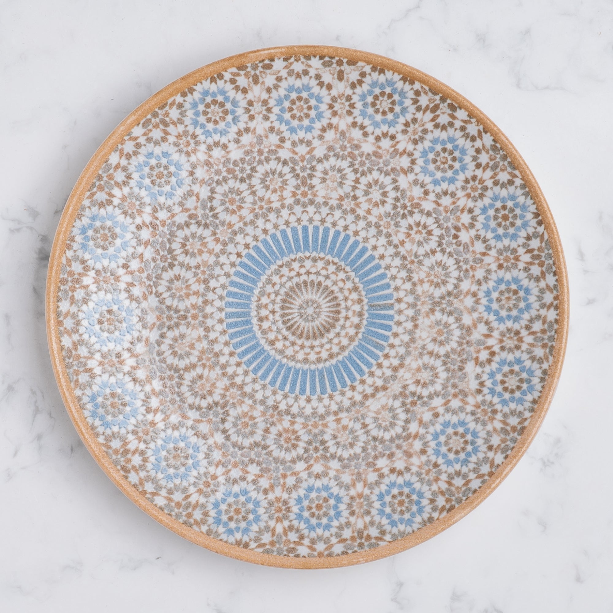 Round Rimless Plate | Pack of 6, Porcelain