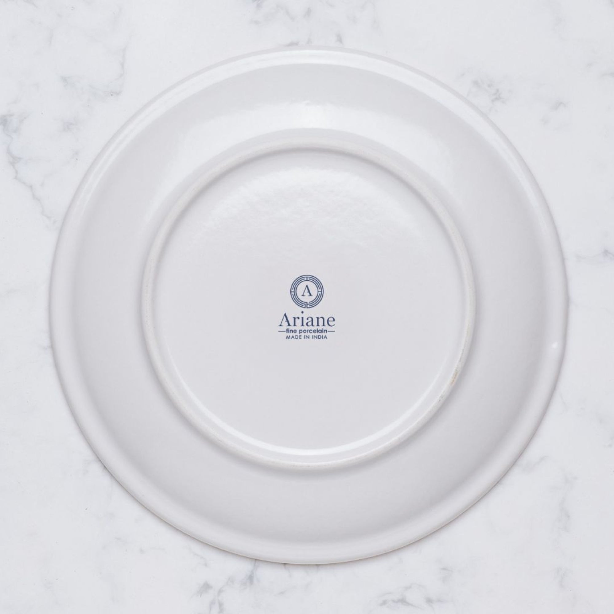 Round Rimless Plate | Pack of 6, Porcelain