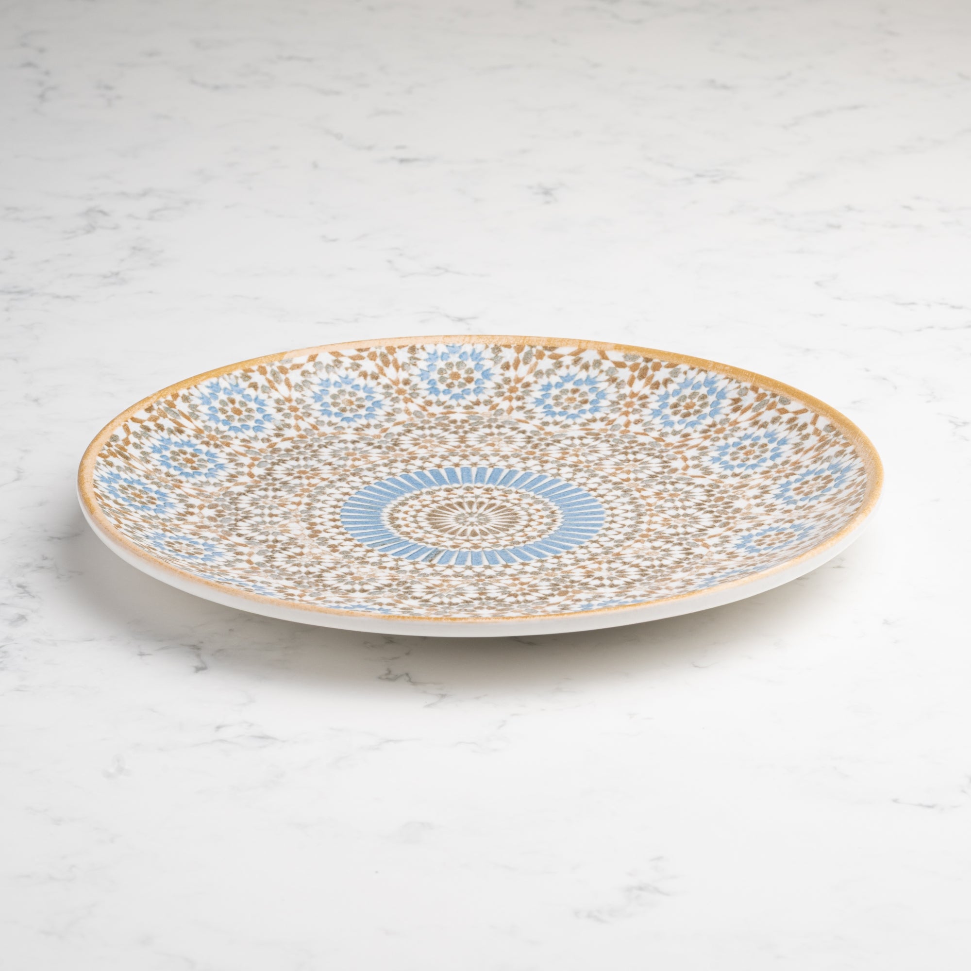 Round Rimless Plate | Pack of 6, Porcelain