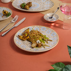 Round Rimless Plate | Pack of 6, Porcelain