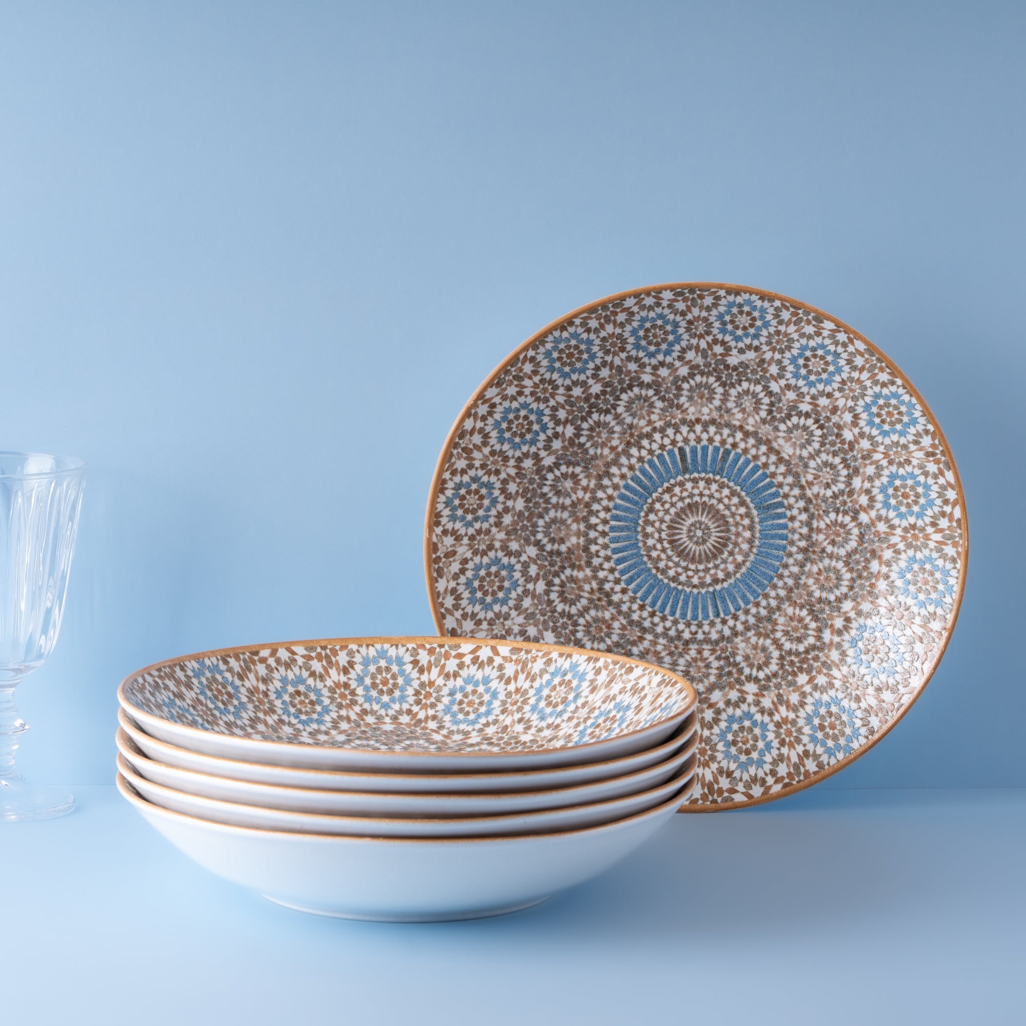 Tangier Deep Plate | Porcelain |  Pack of 6