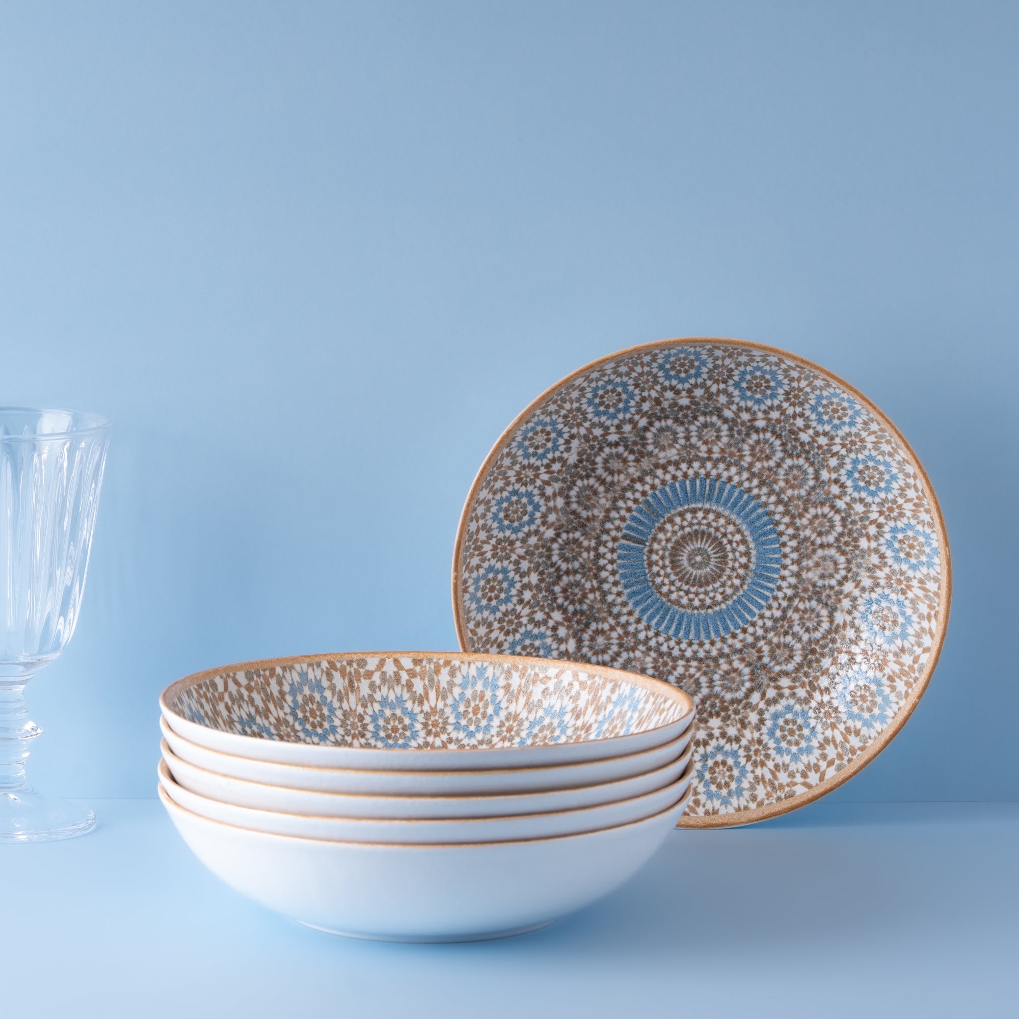 Tangier Deep Plate | Porcelain |  Pack of 6