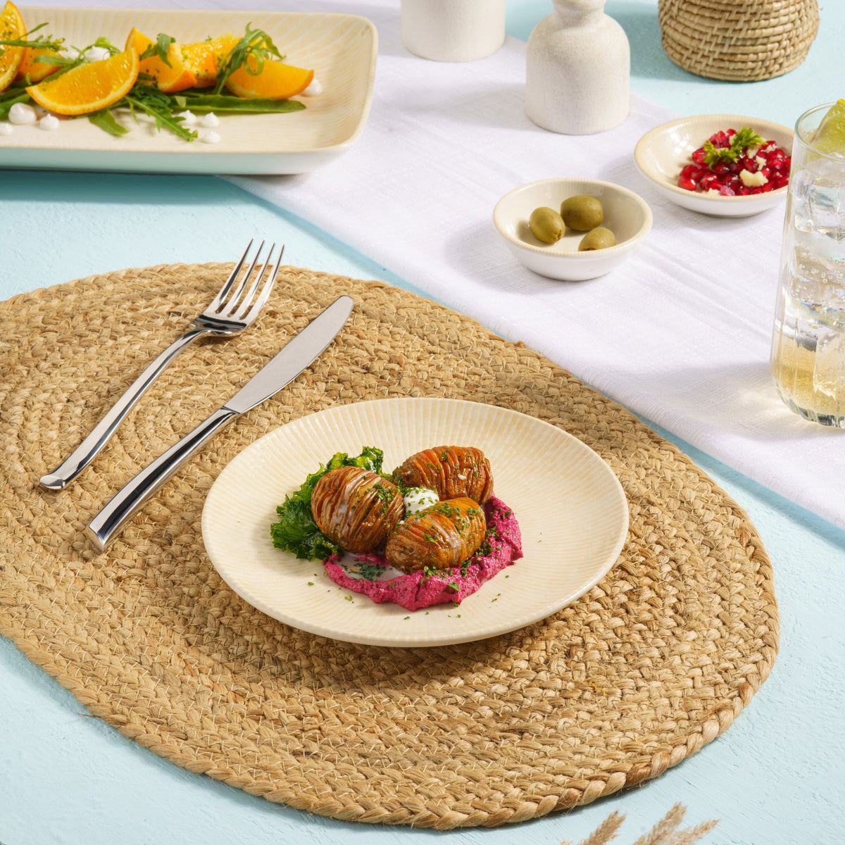 Round Rimless Plate | Pack of 12 | Porcelain