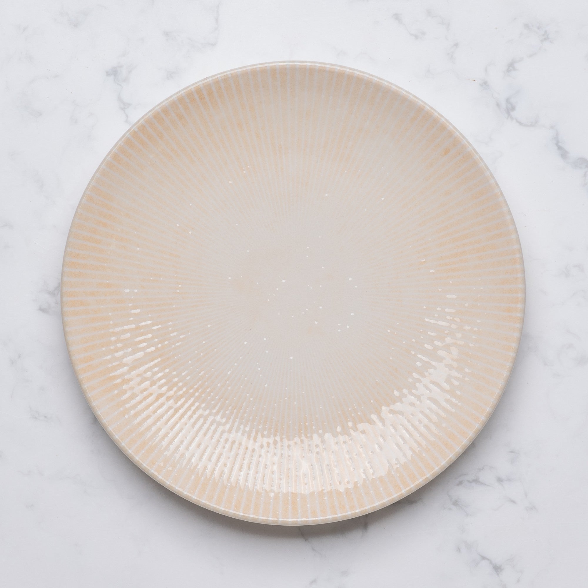Round Rimless Plate | Porcelain, Set of 6