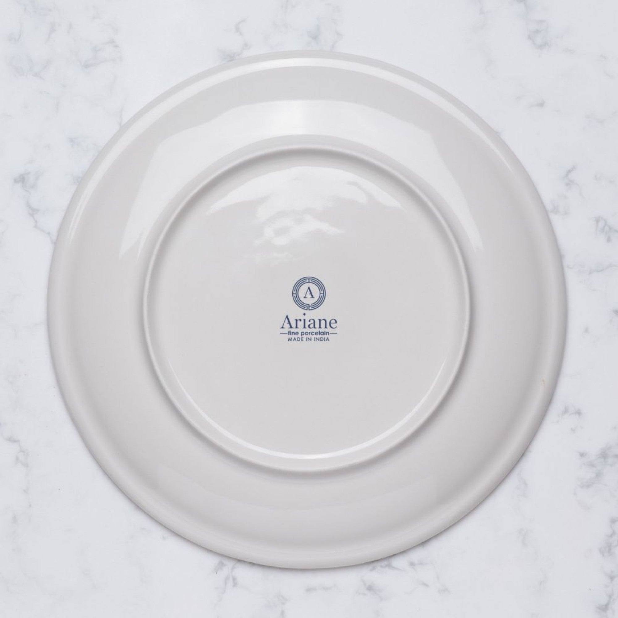 Round Rimless Plate | Porcelain, Set of 6