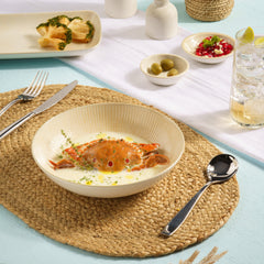 Round Deep Plate | Porcelain, Pack of 6