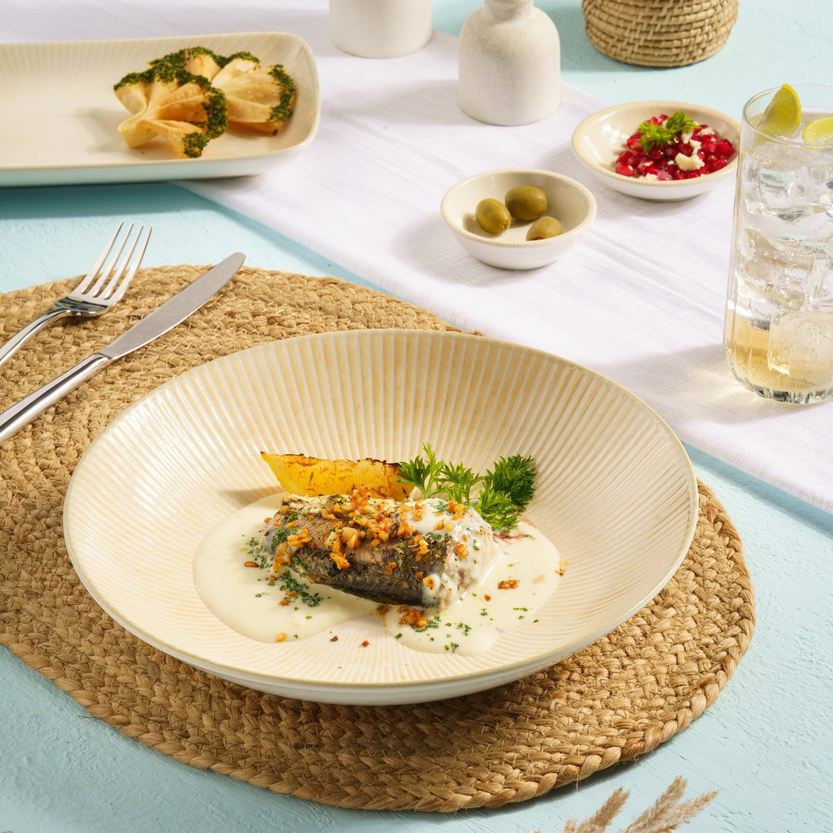 Round Cous Deep Plate| Porcelain, 50.75oz | Pack of 6