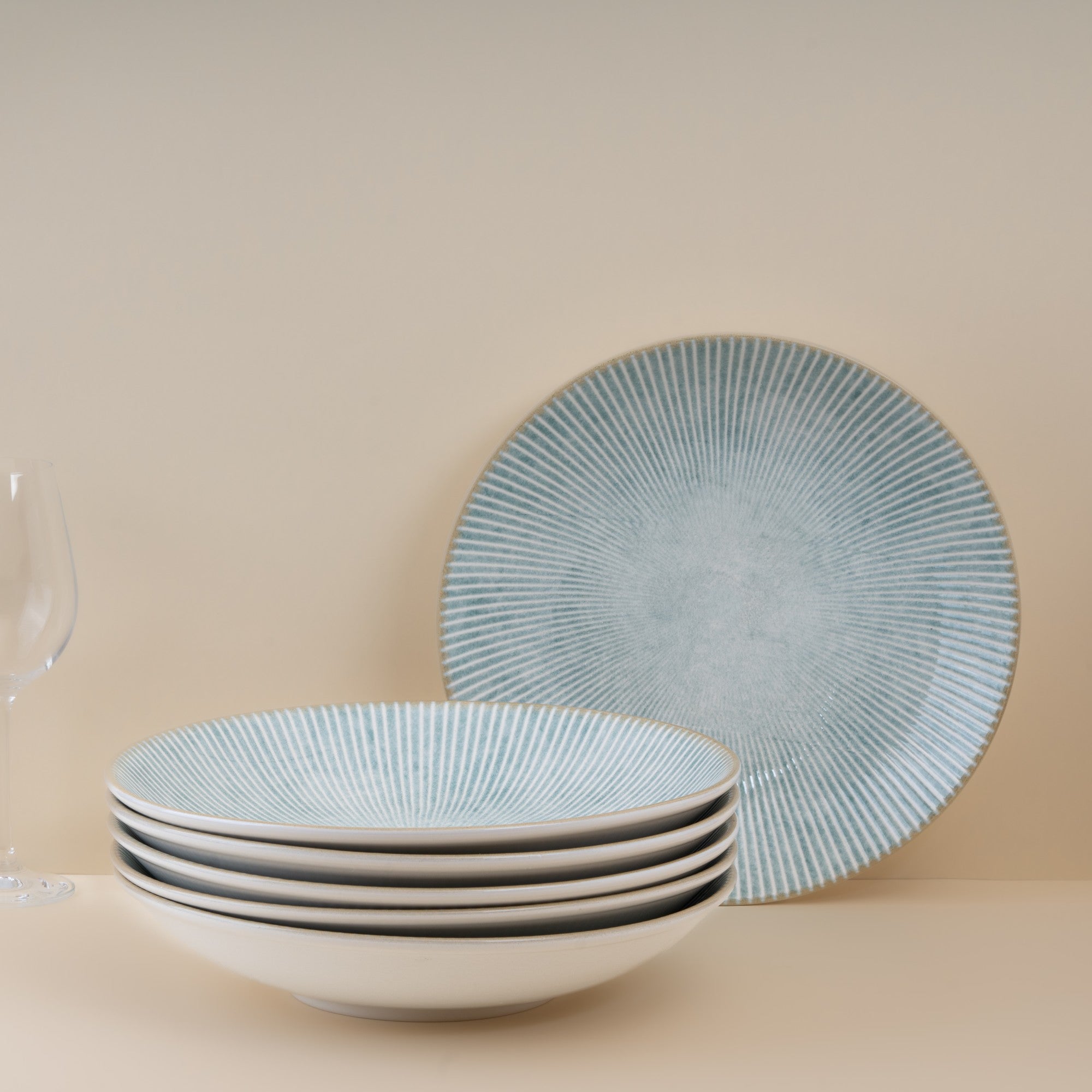 Round Cous Cous Deep Plate | 50.72oz, Porcelain | Set of6
