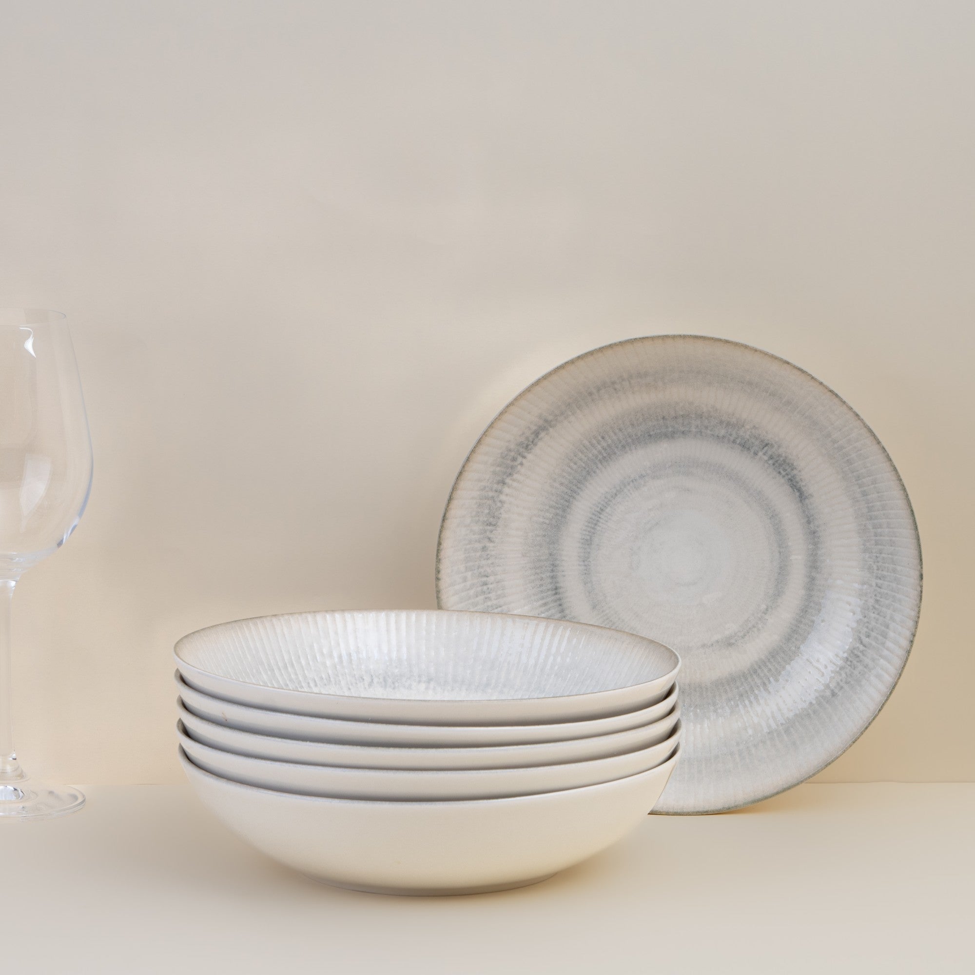 Round Deep Plate | Case of6 | Porcelain