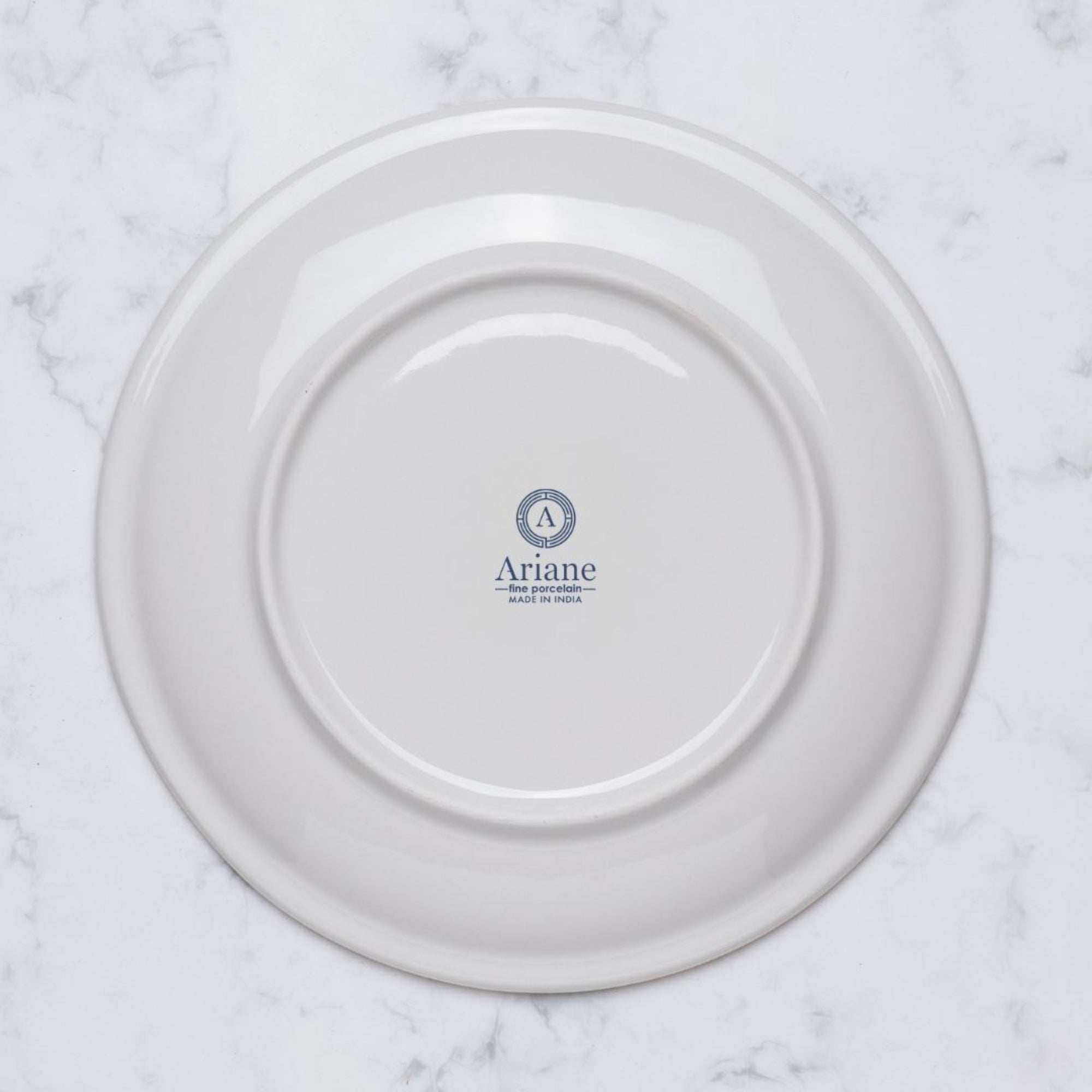Round Rimless Plate | Porcelain Set of 12