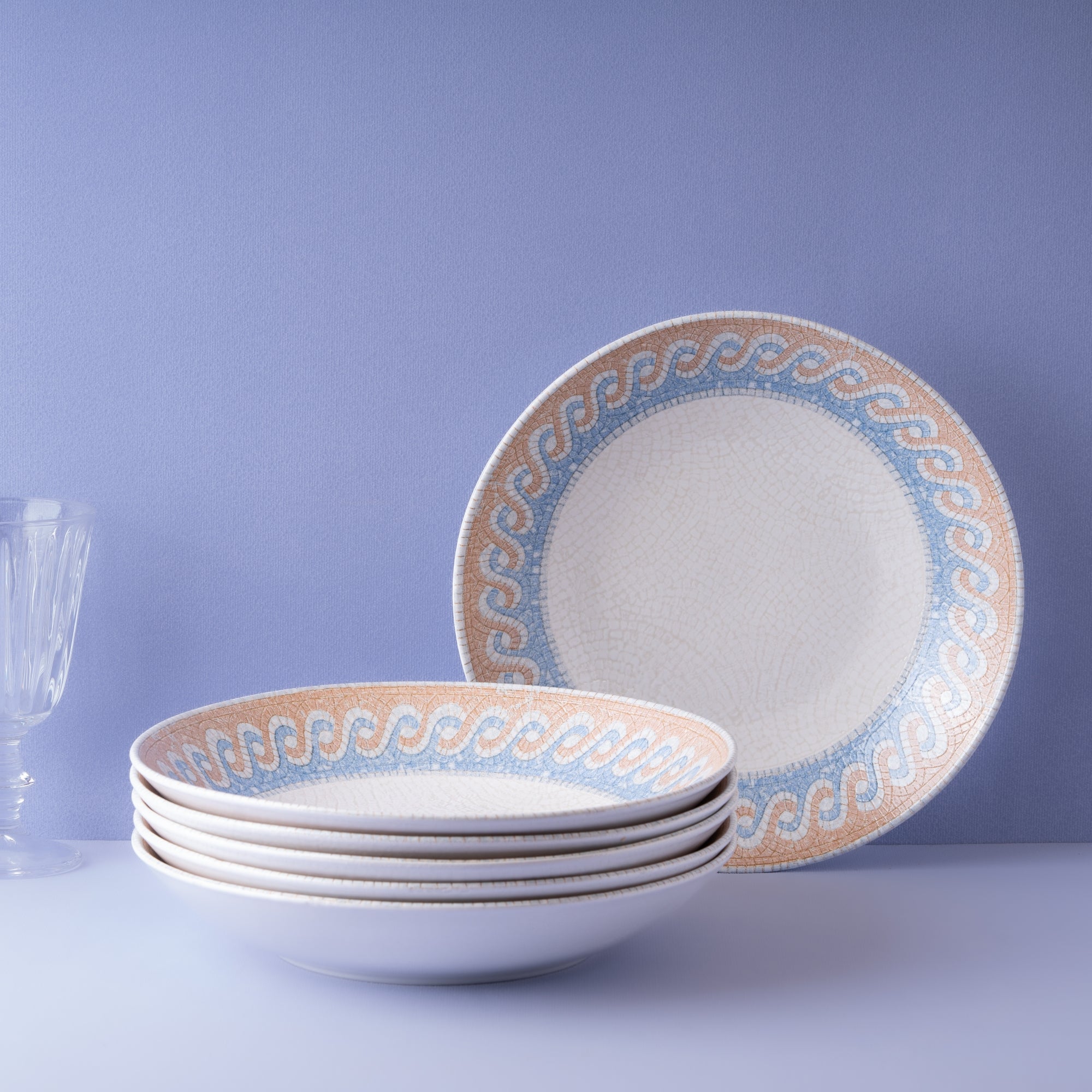 Round Cous Cous Deep Plate | Porcelain, 50.72oz, | Set of 6