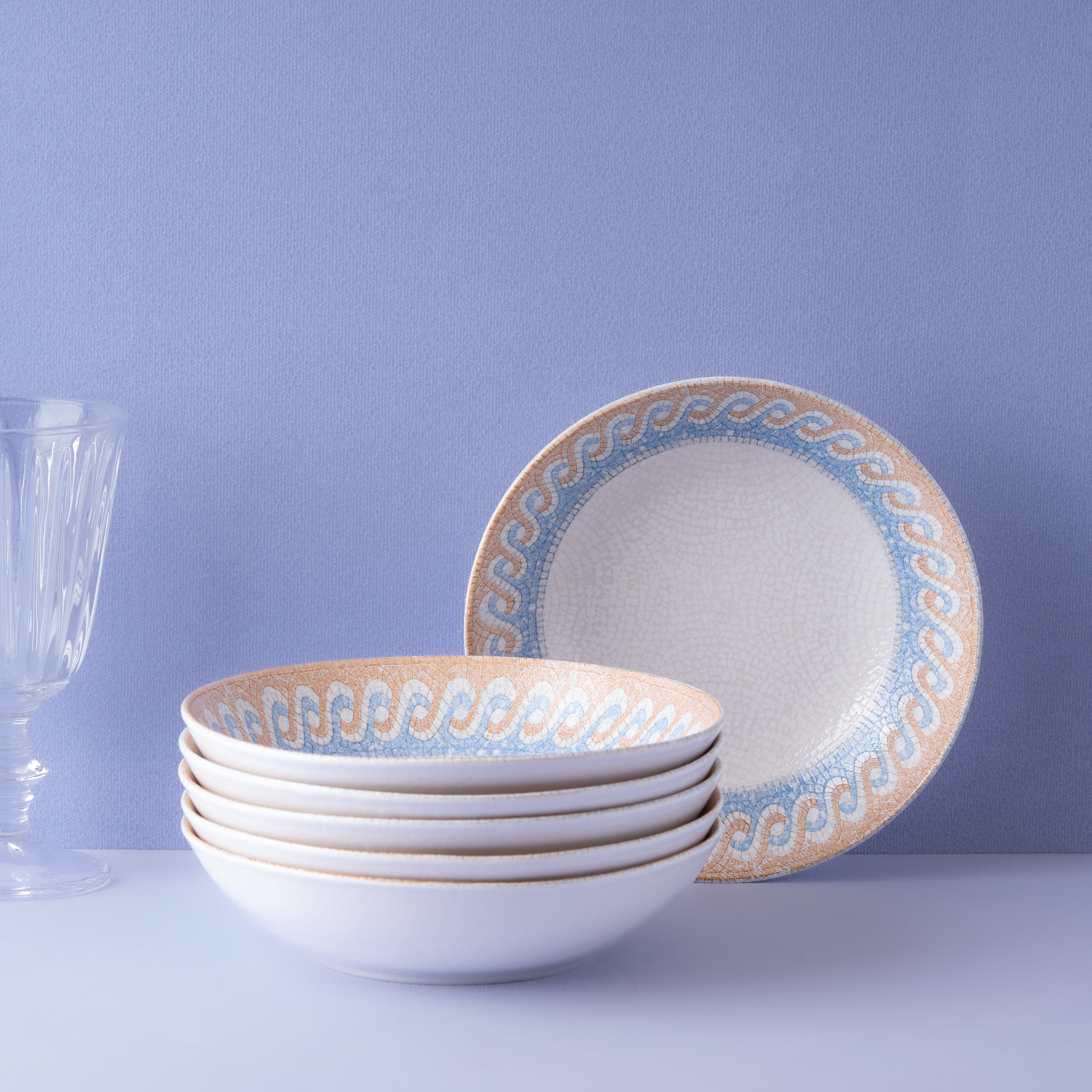 Modern Deep Dining Plates | Porcelain | Set of 6
