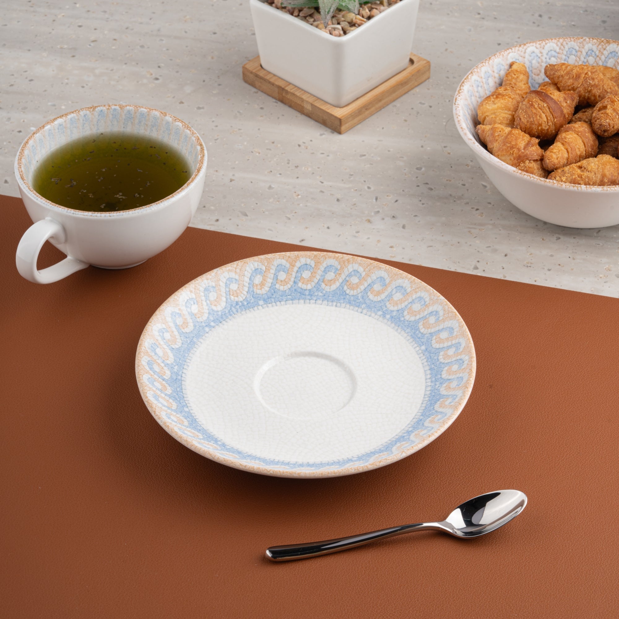 Modern Saucer | Porcelain, 6", Pack of 12