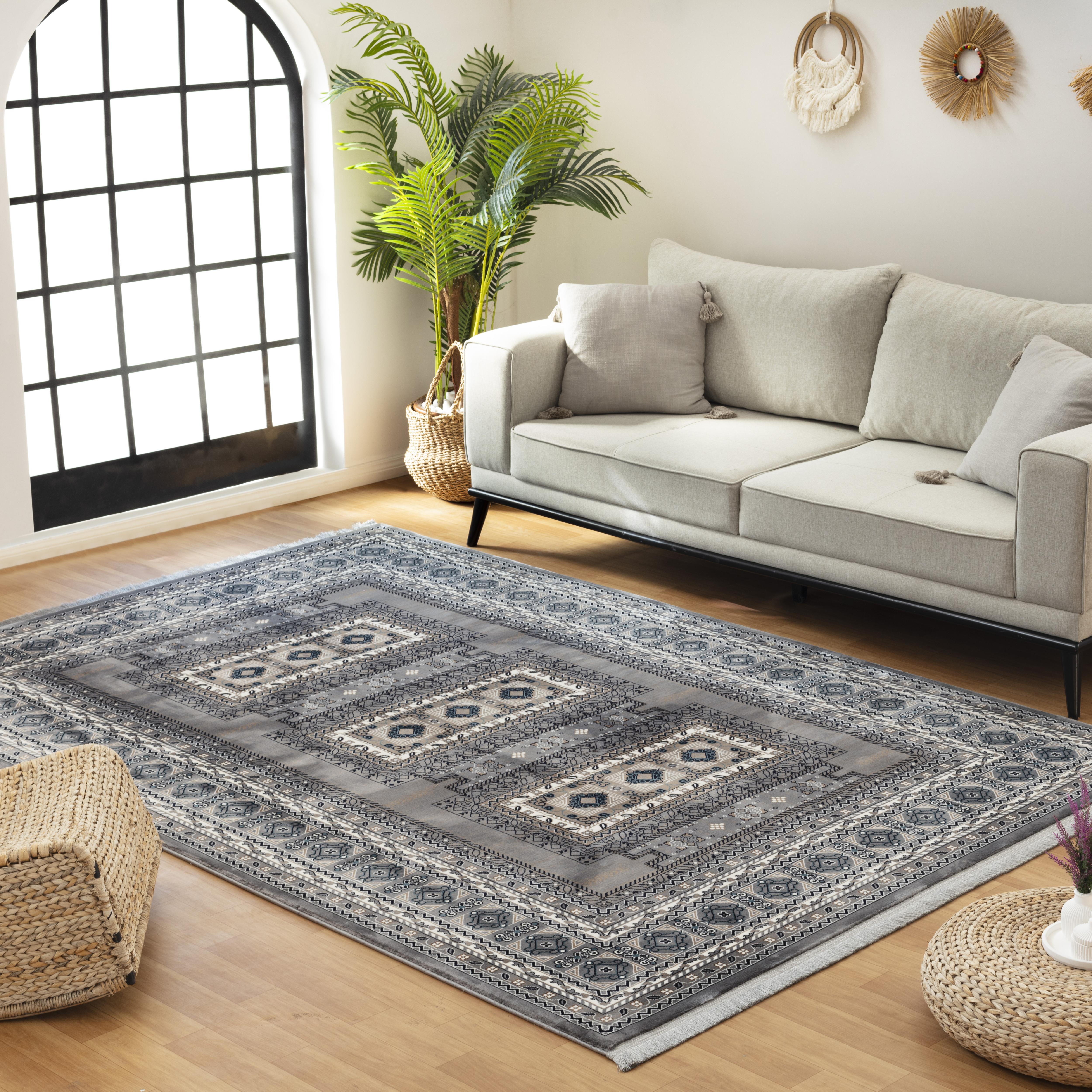 Kandahar E851B Area Rug Grey