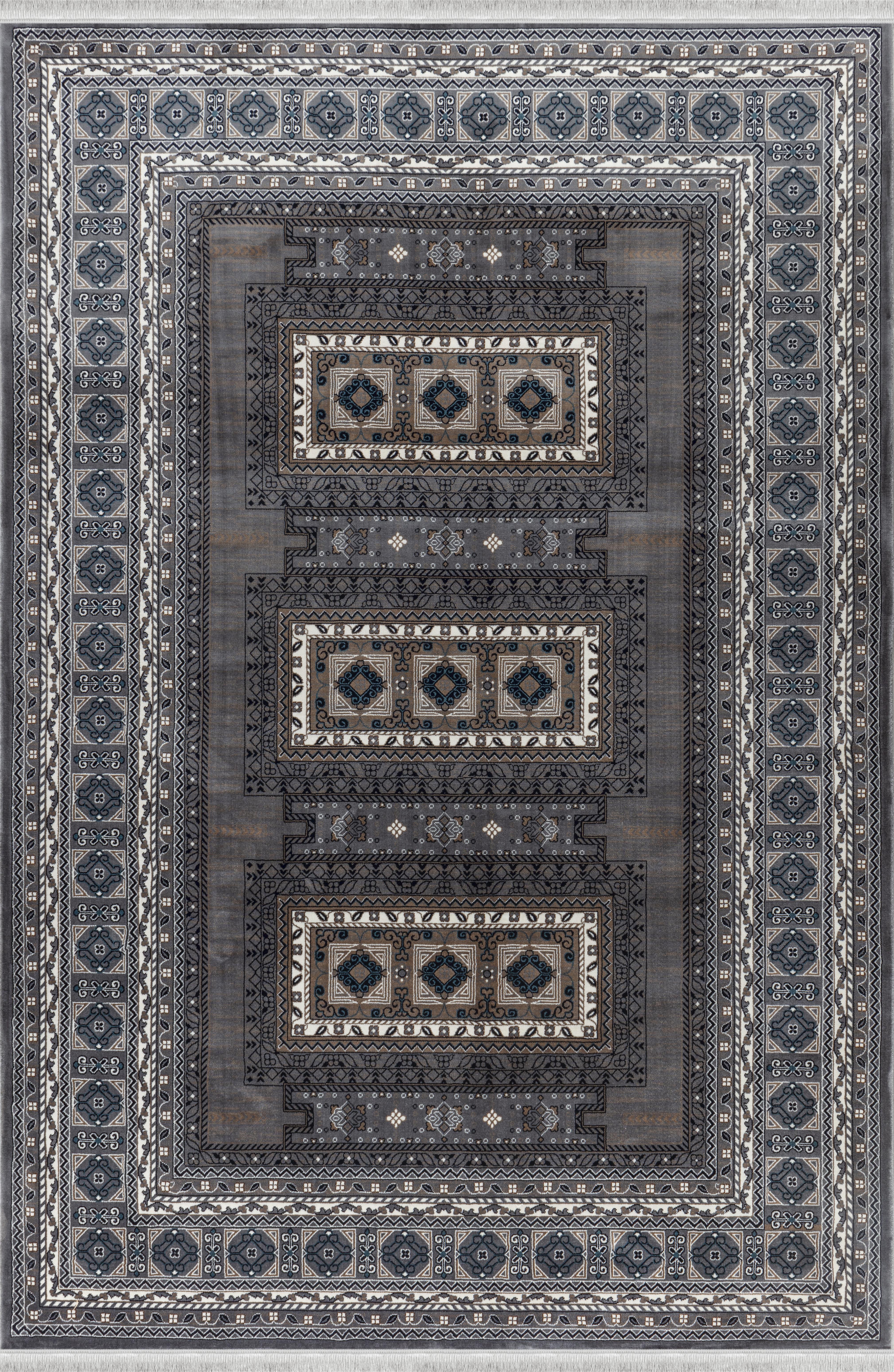 Kandahar E851B Area Rug Grey
