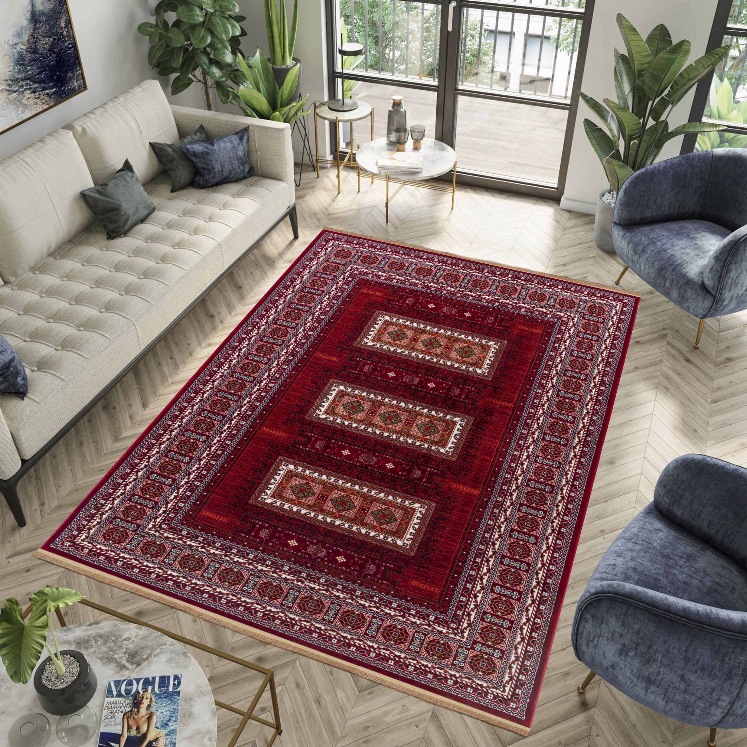 Kandahar E851B Area Rug Red