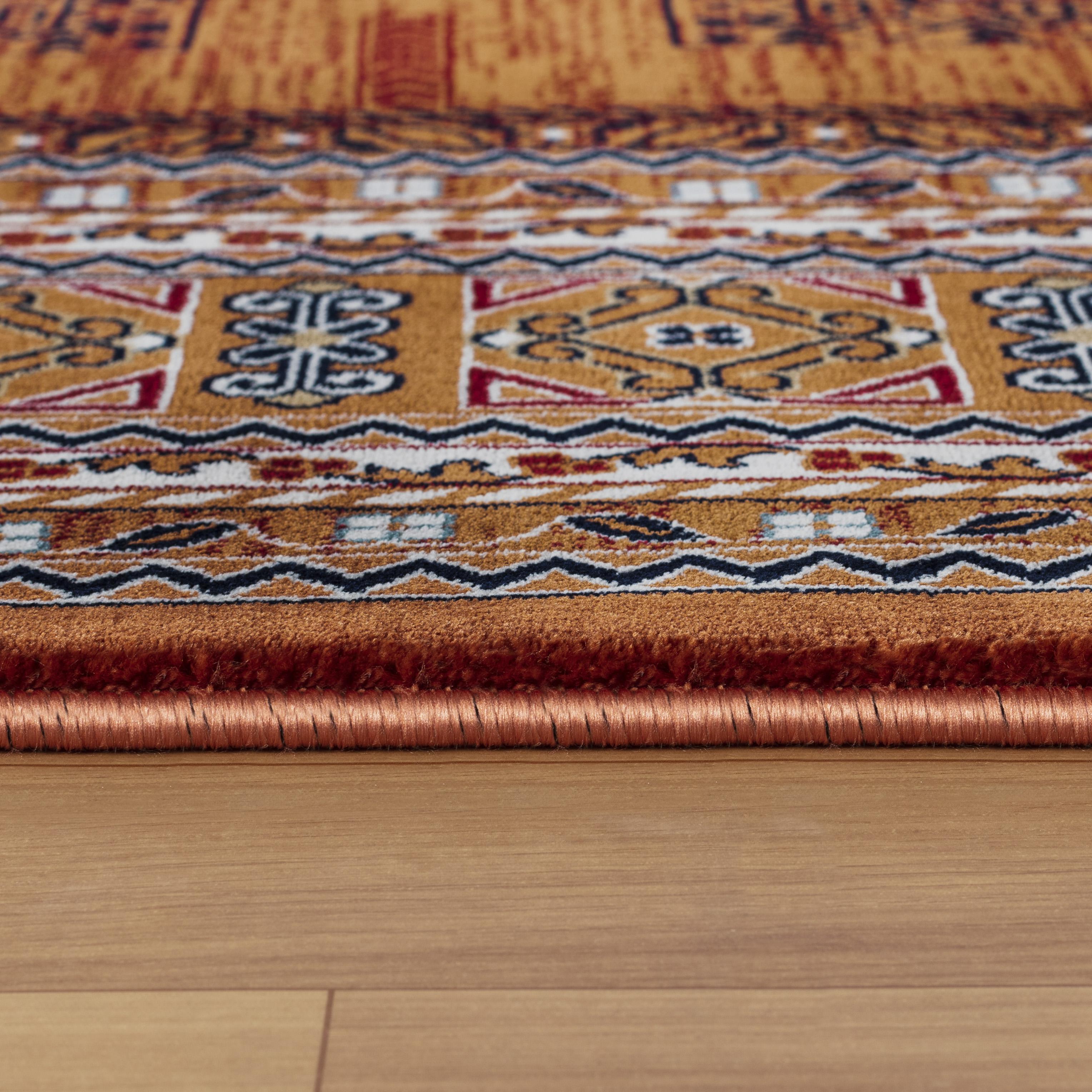 Kandahar E851B Rose rug texture and vintage-style design detail
