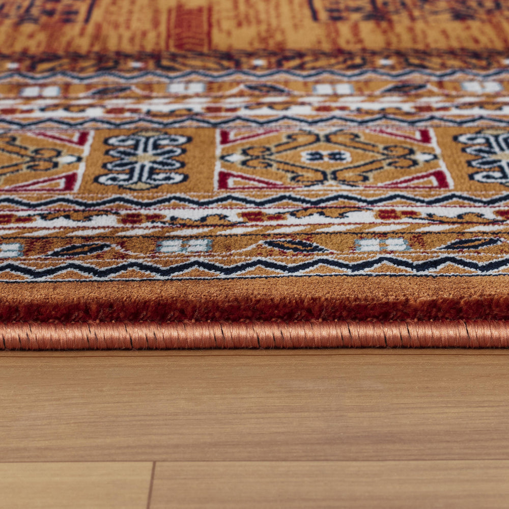 Kandahar E851B Rose rug texture and vintage-style design detail