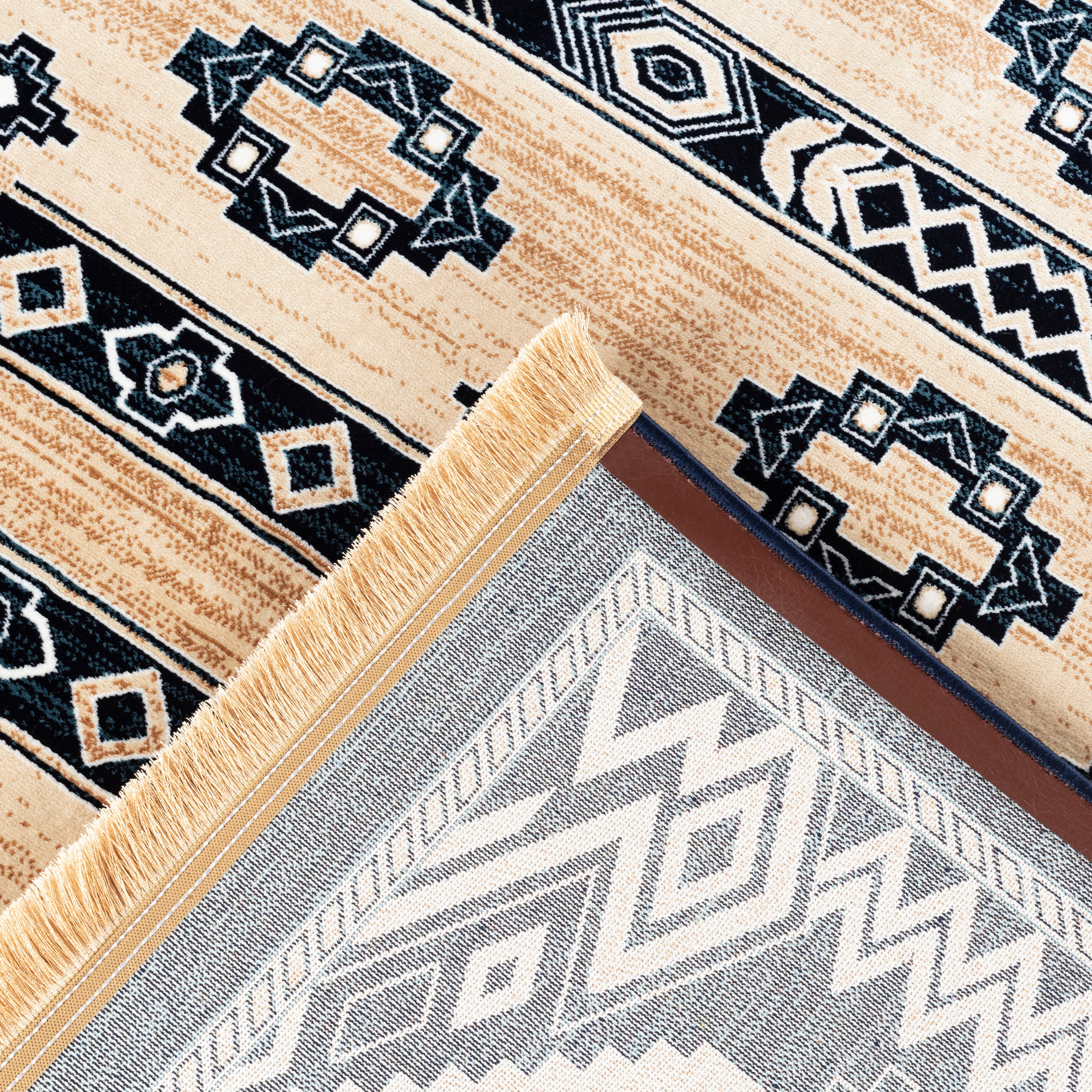 Kandahar E927A Area Rug Beige/Navy