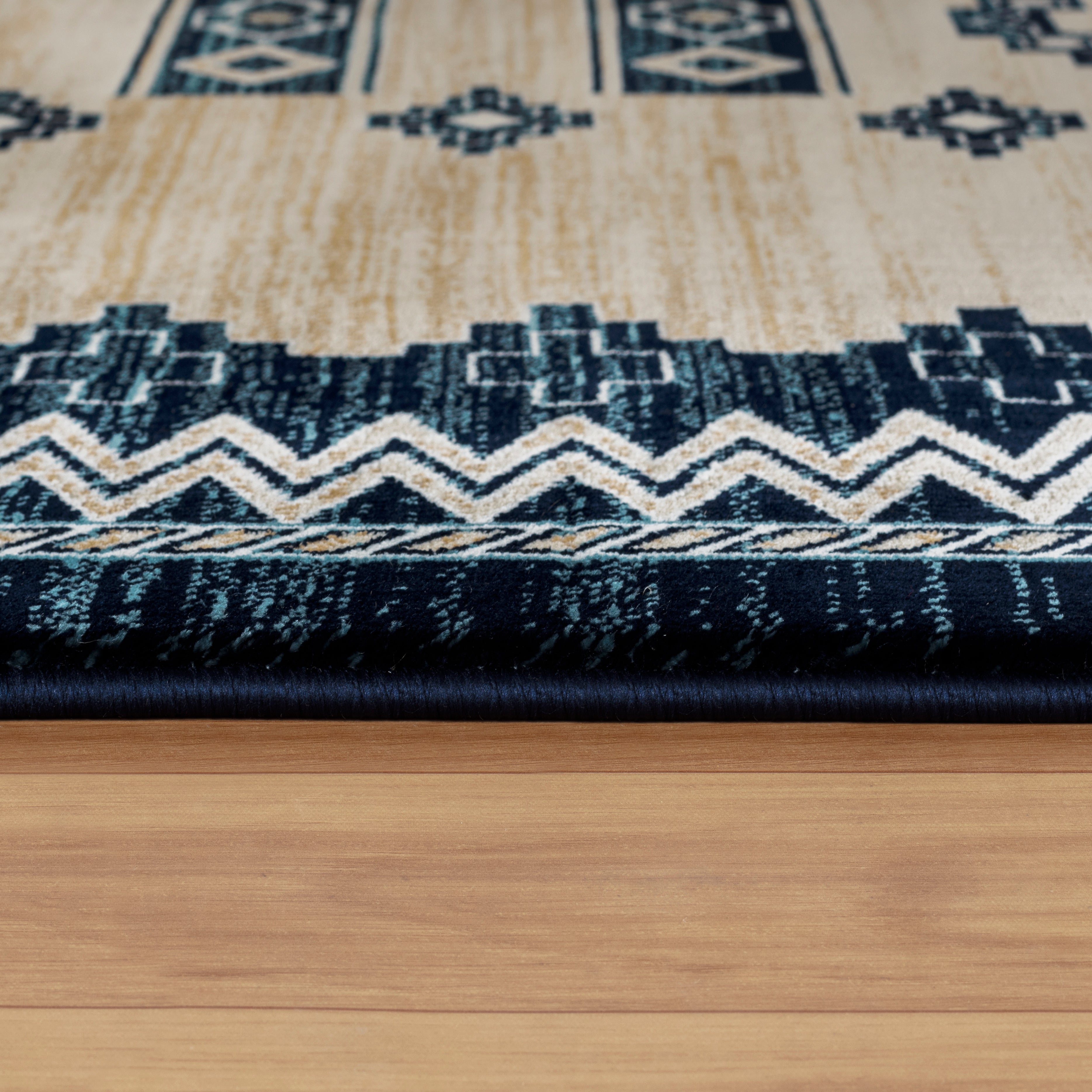 Kandahar E927A Area Rug Beige/Navy