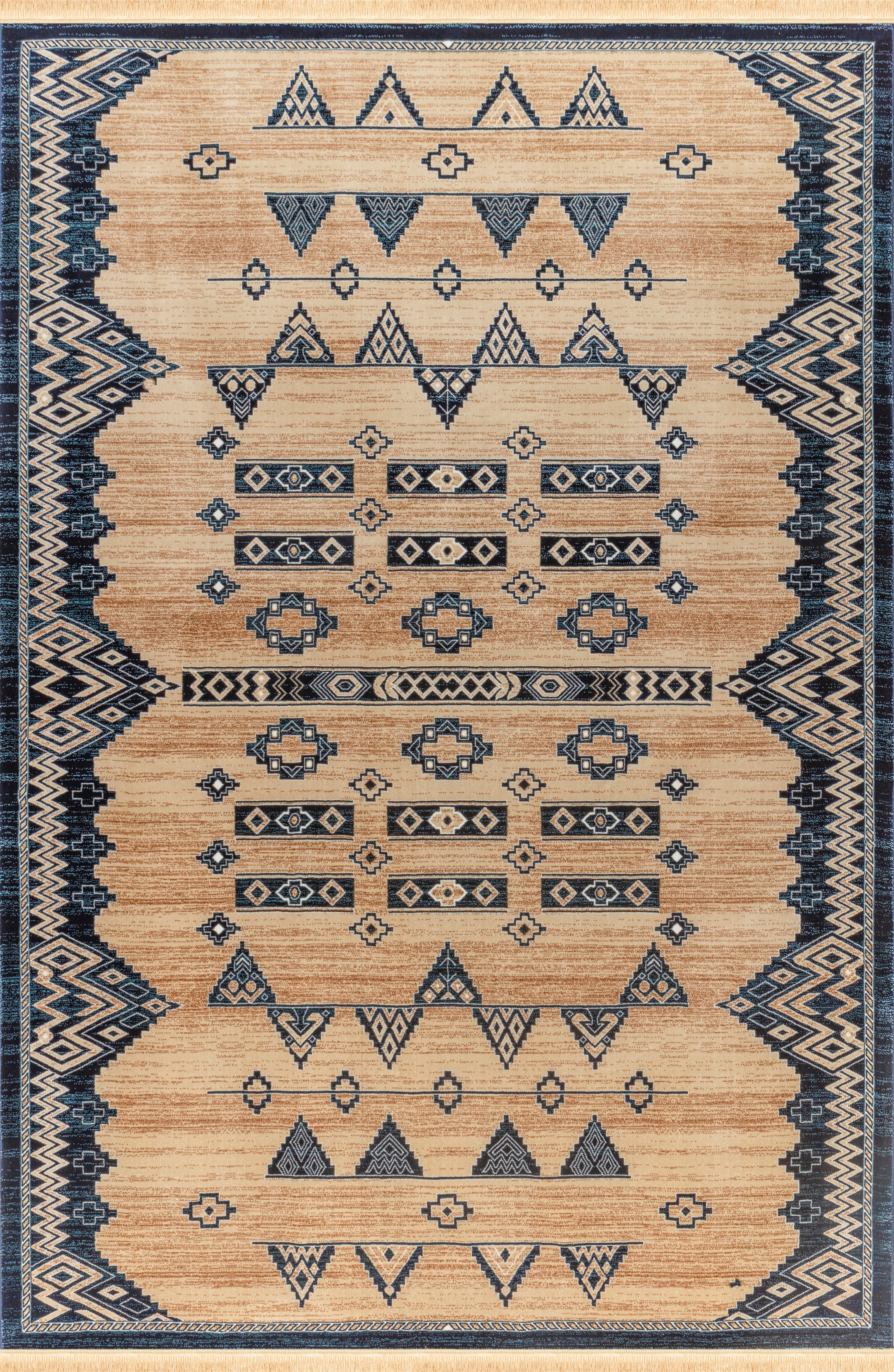 Kandahar E927A Area Rug Beige/Navy