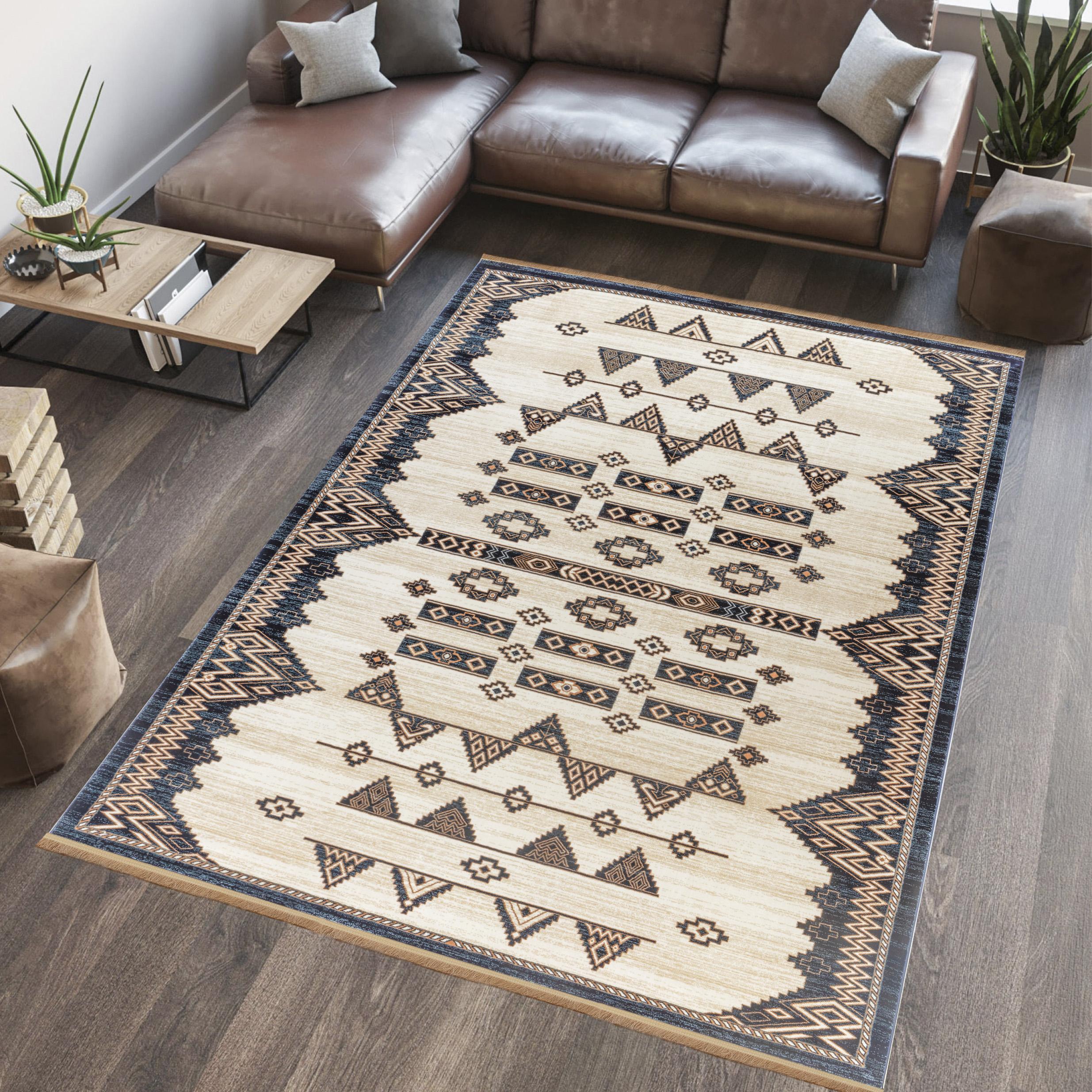 Kandahar E927A Area Rug Cream/Navy