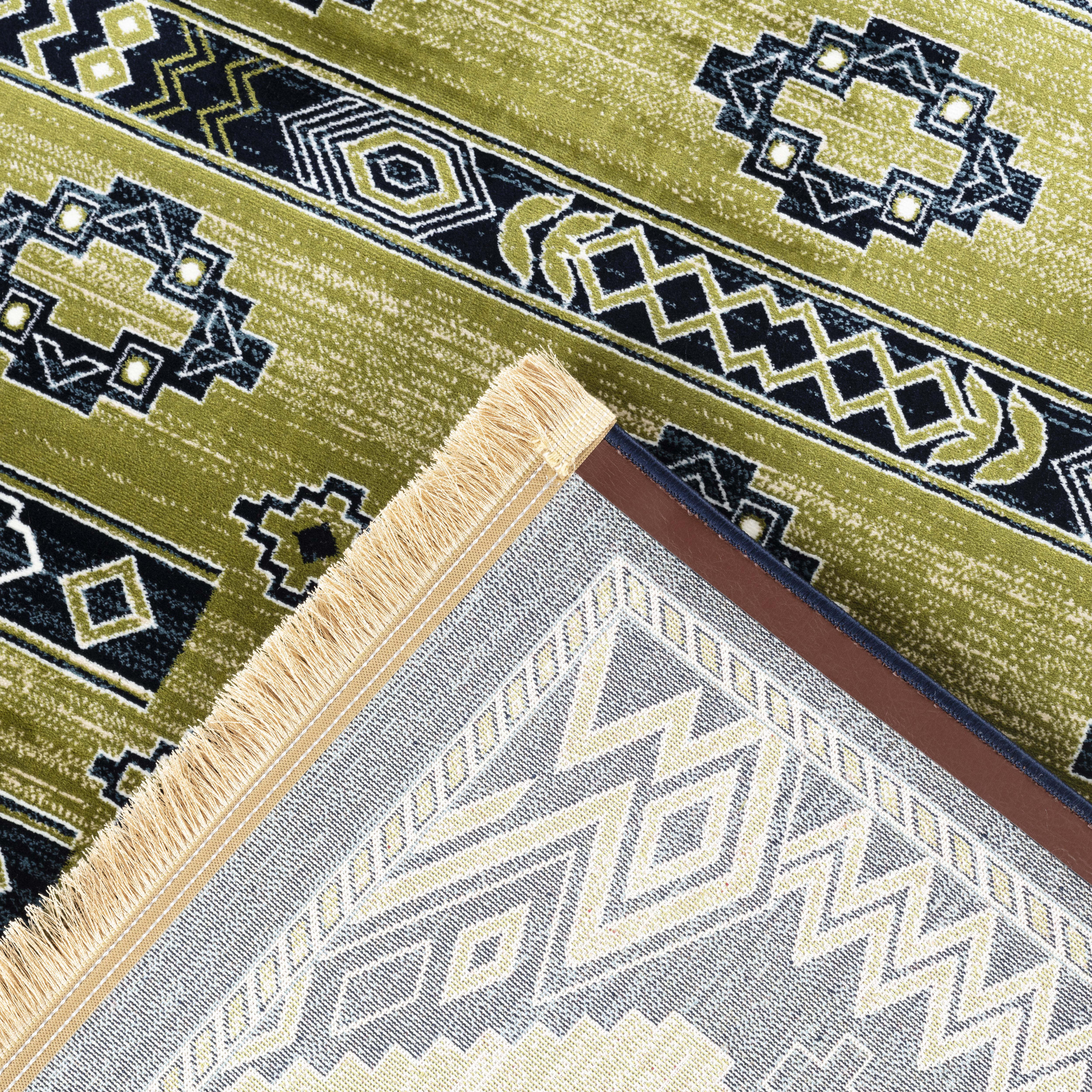 Kandahar E927A Area Rug Green Navy