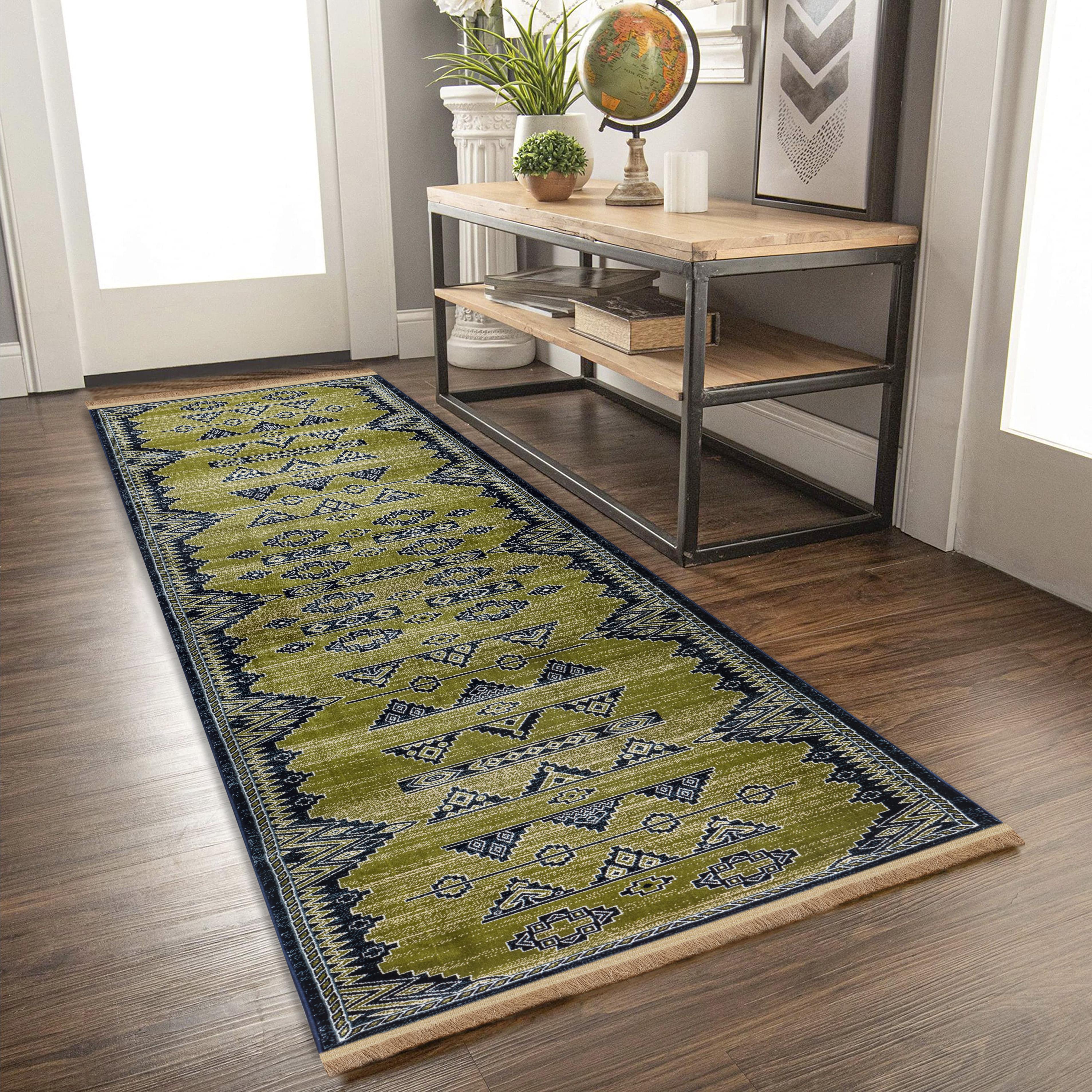 Kandahar E927A Area Rug Green Navy