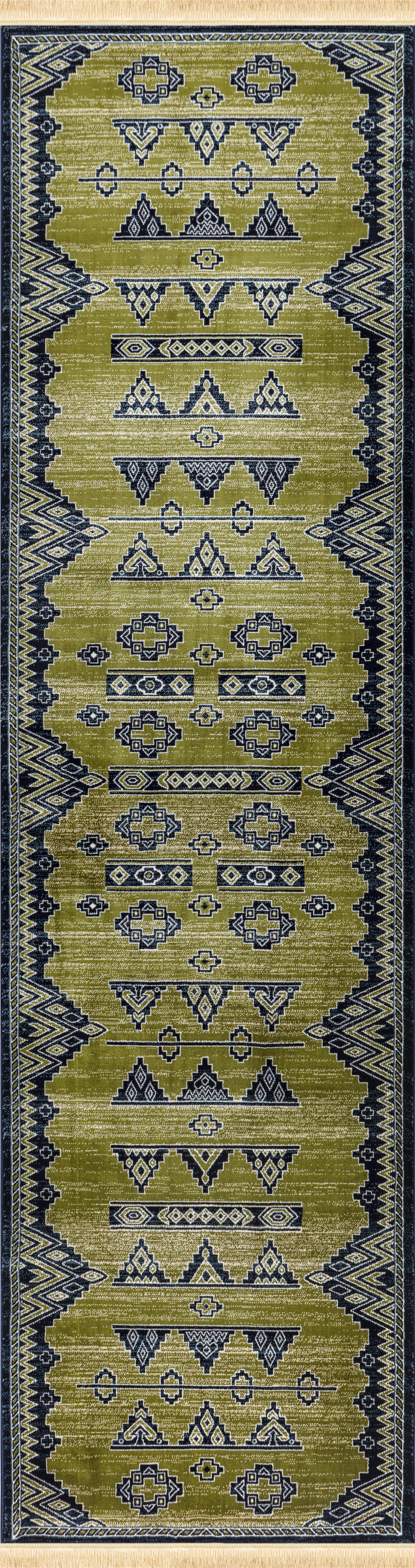 Kandahar E927A Area Rug Green Navy