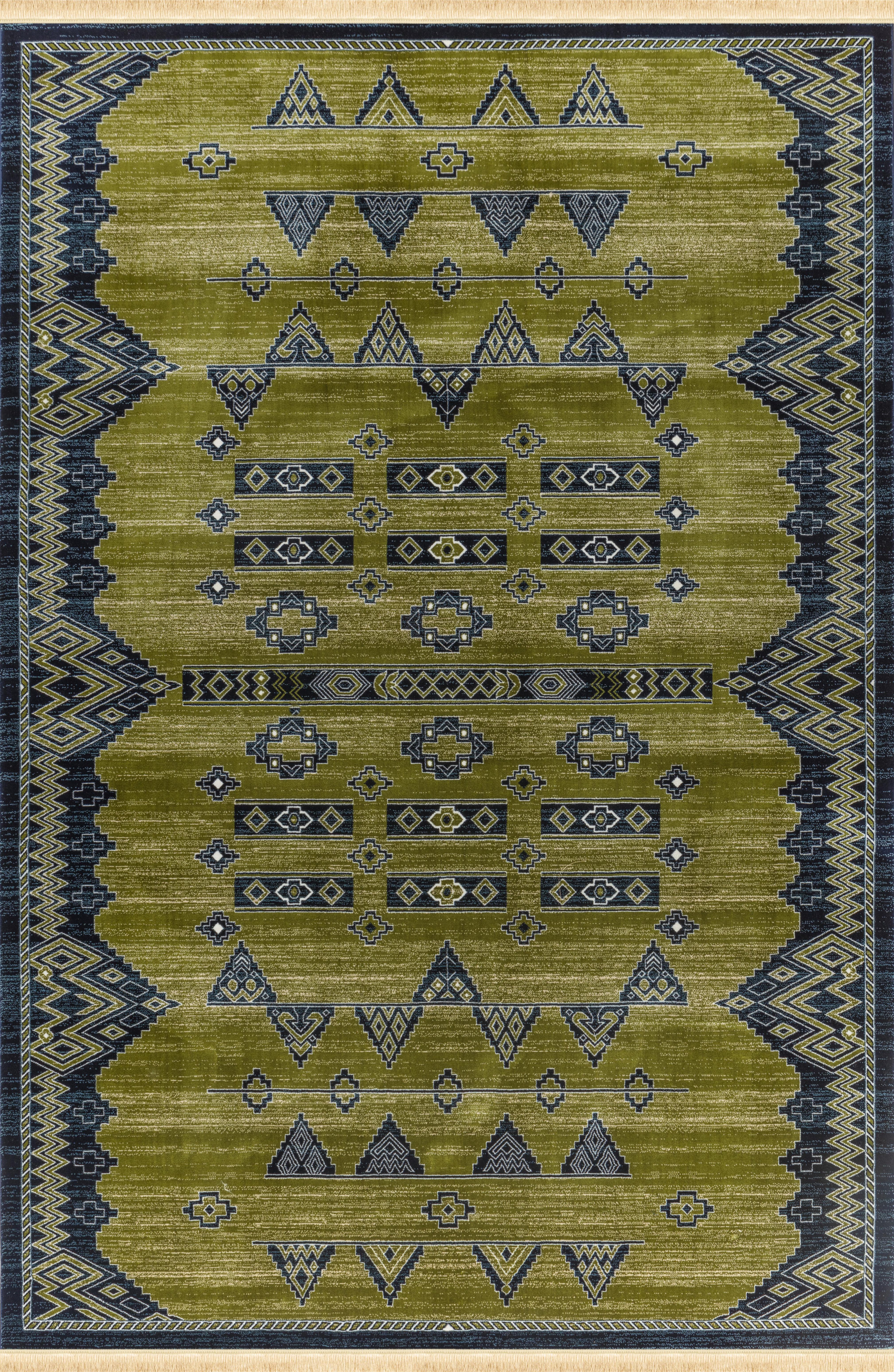 Kandahar E927A Area Rug Green Navy