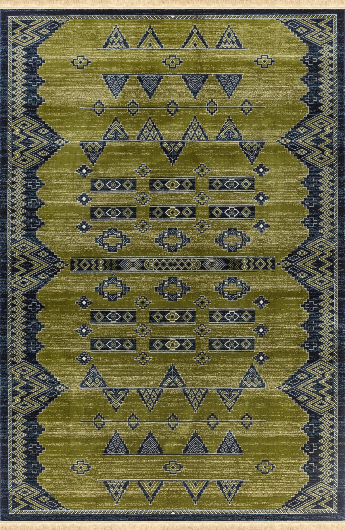 Kandahar E927A Area Rug Green Navy