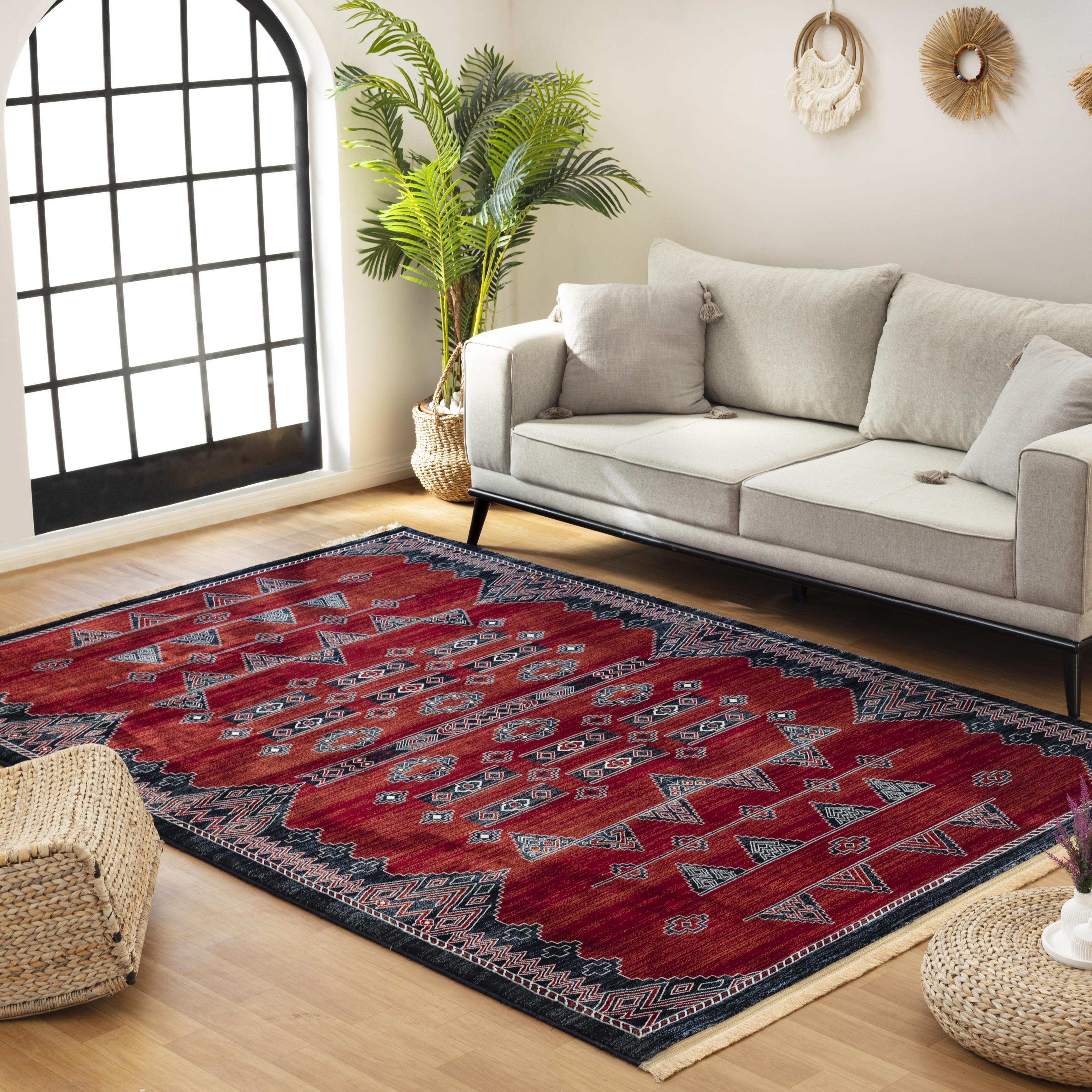 Kandahar E927A Area Rug Red
