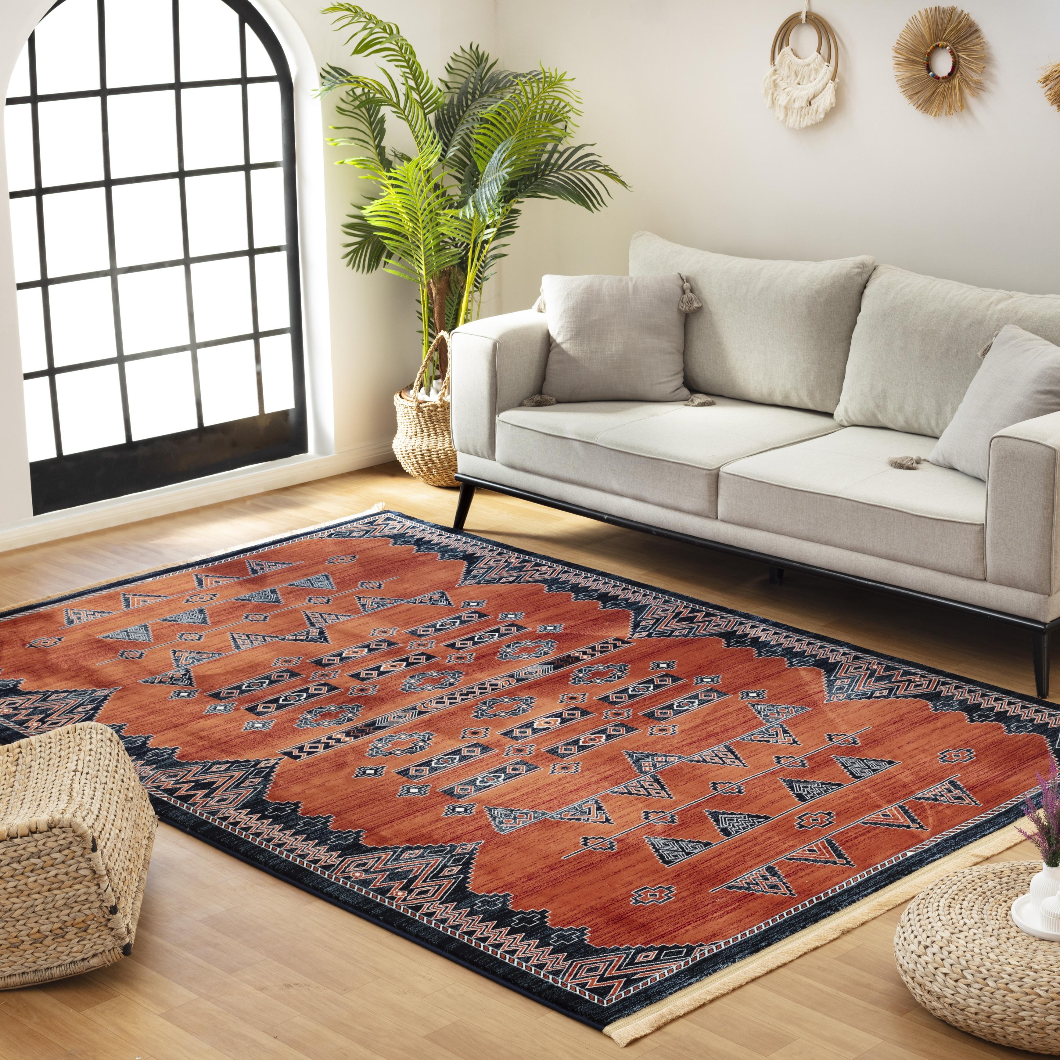 Kandahar E927A Area Rug Rose