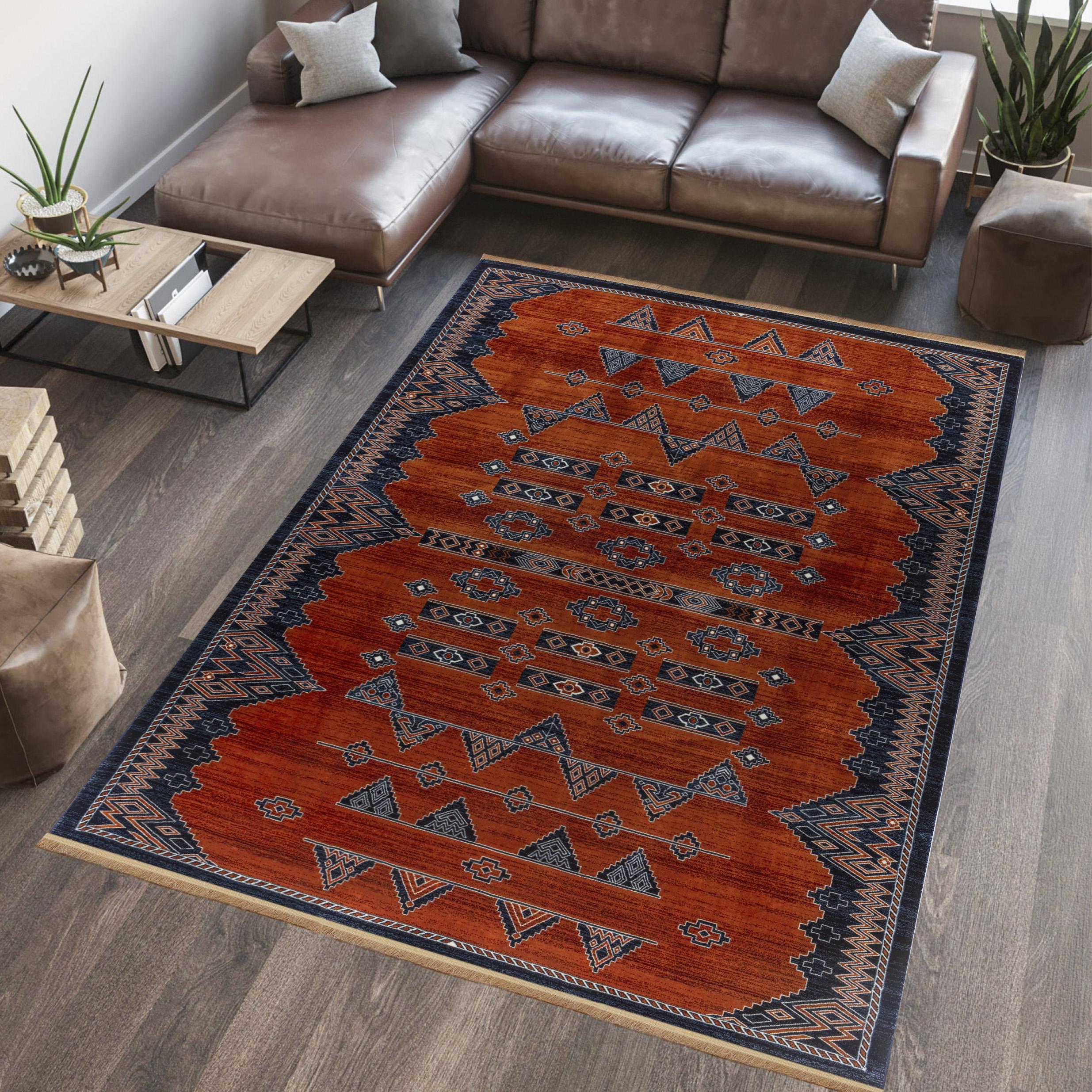 Kandahar E927A Area Rug Rose