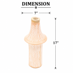 Handcrafted Ecomix Vase | Eco Friendly Decorative Vase (17” / 13.5”)