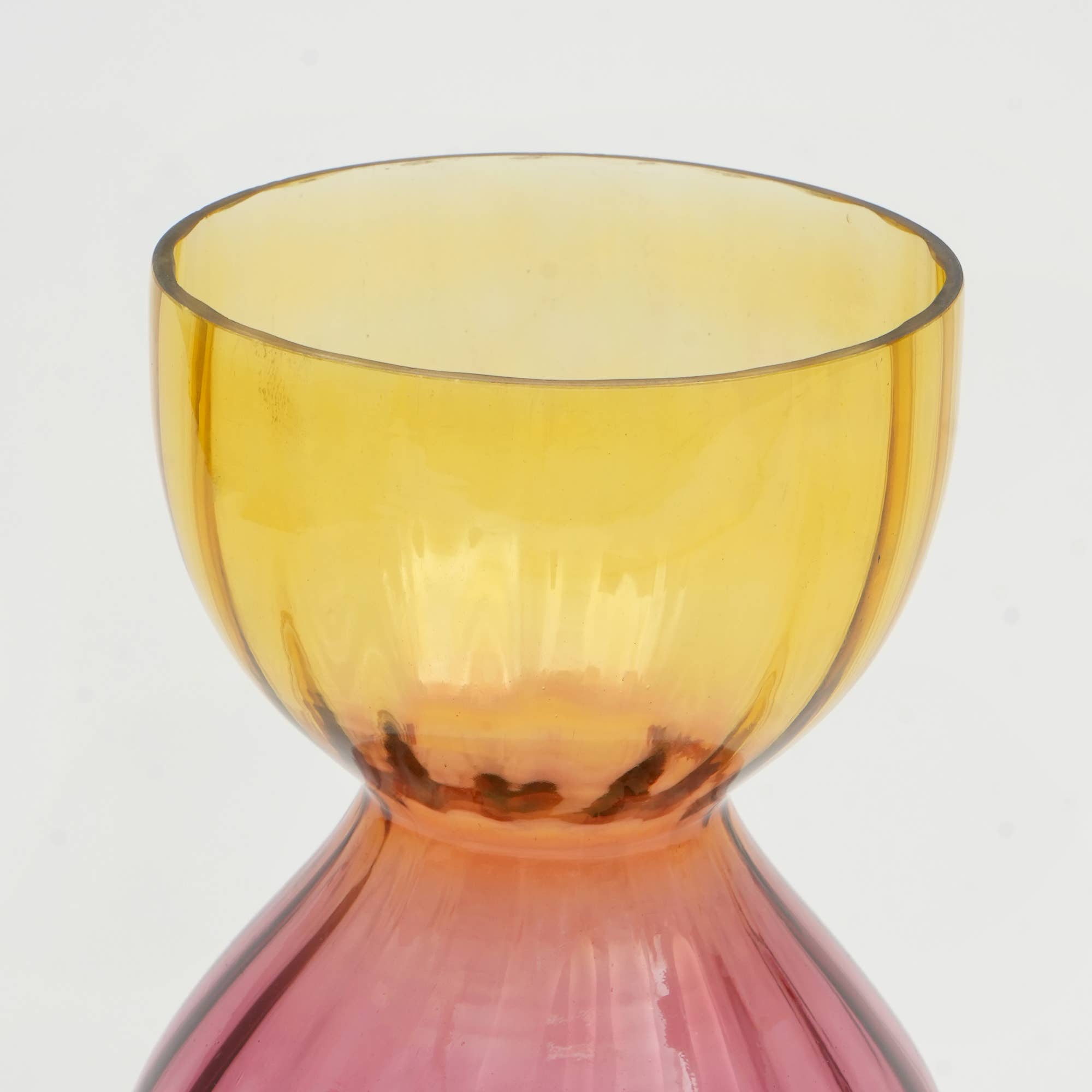 Vase | Long Gleaming Bubble Glass Vase | Elegant Decorative Vase for Modern Home Decor