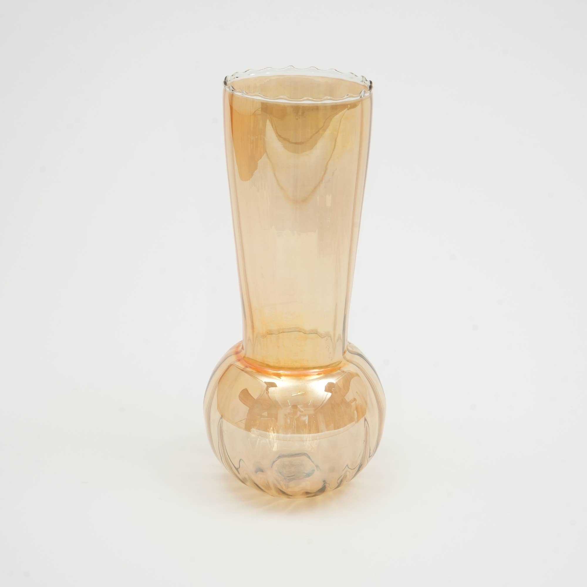 Glass Vase | Whimsy Whirlpool Large Vase | Unique Decorative Vase for Contemporary Home Decor