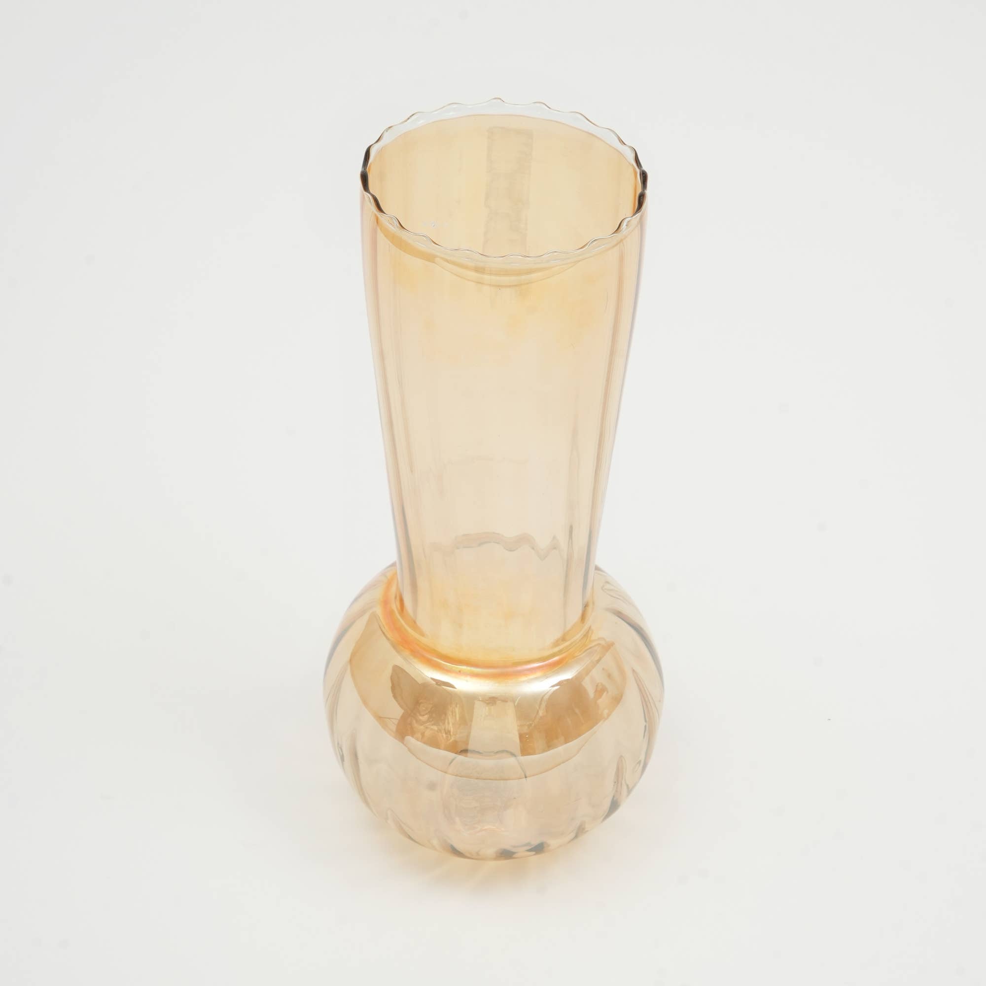 Glass Vase | Whimsy Whirlpool Large Vase | Unique Decorative Vase for Contemporary Home Decor