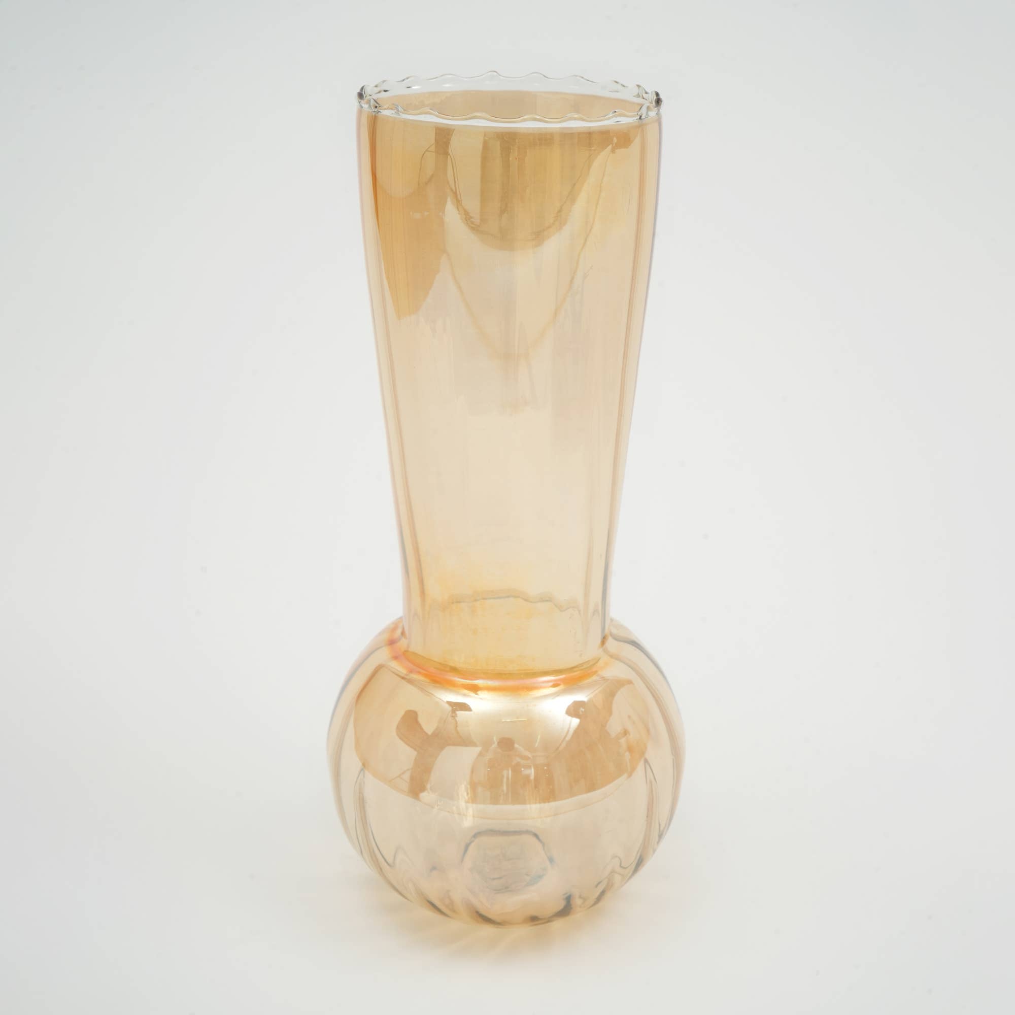 Glass Vase | Whimsy Whirlpool Large Vase | Unique Decorative Vase for Contemporary Home Decor