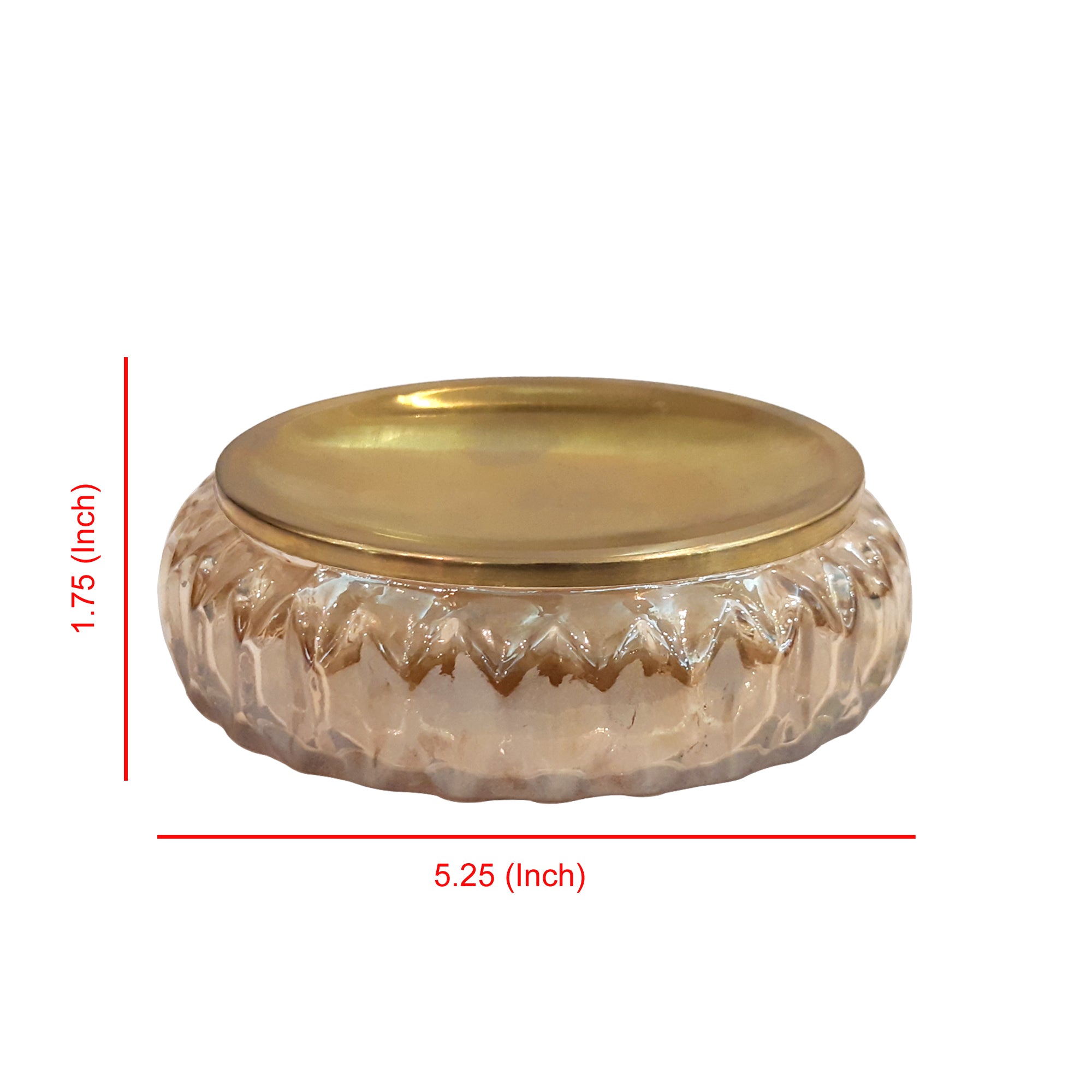 Glass Soap Dish for Bathroom Counter,Shower & Kitchen | Amber