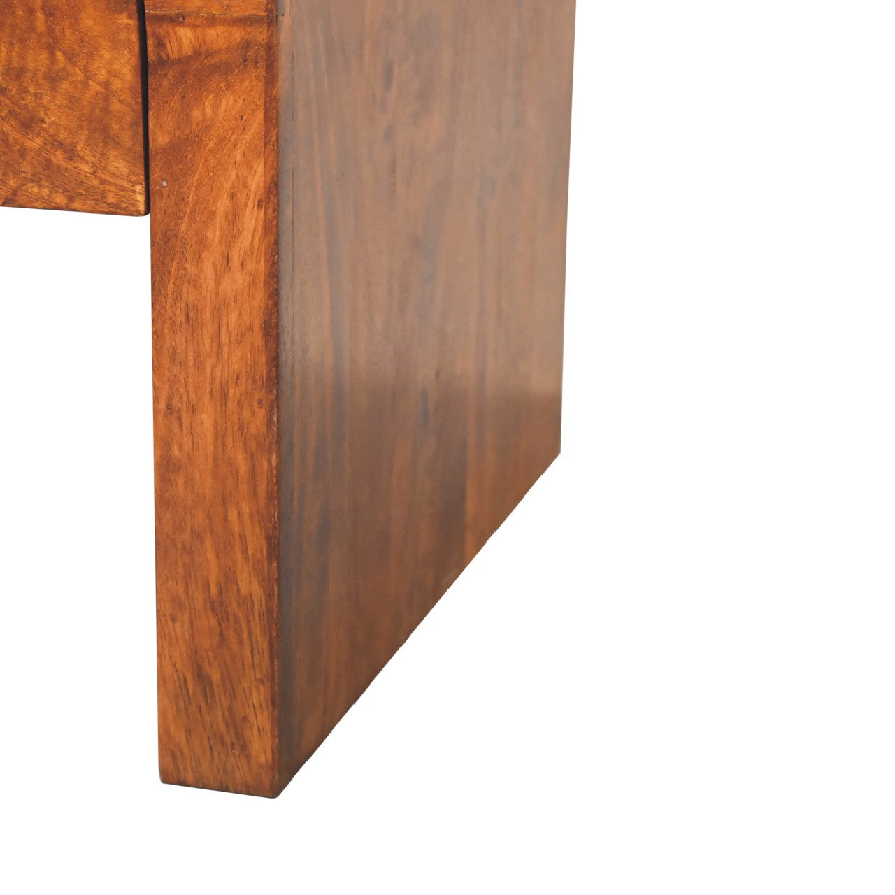 Solid Wood Darcy Coffee Table, 2-Drawers, Chestnut, Dark Brown