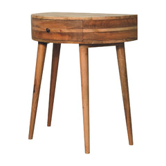 Solid Wood Odyssey Console Table, 1-Drawer, Oak-ish, Light Brown