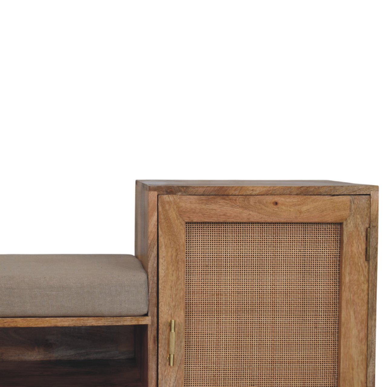 Larissa 2 Slot Oak-ish Bench Unit