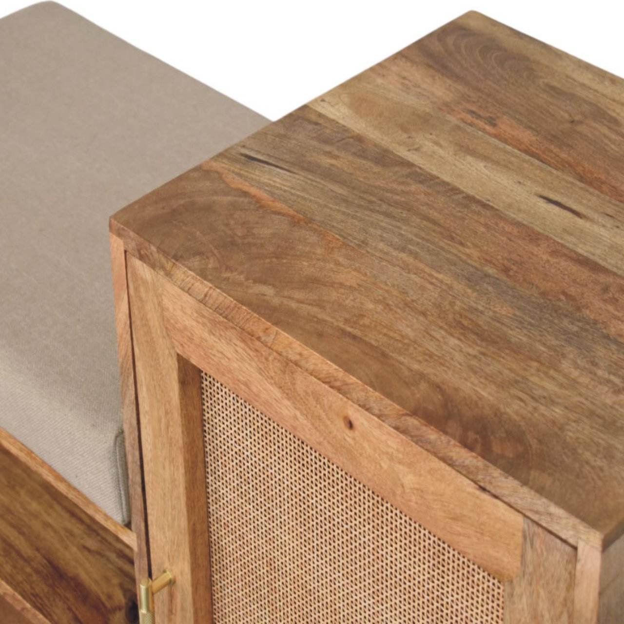 Larissa 2 Slot Oak-ish Bench Unit