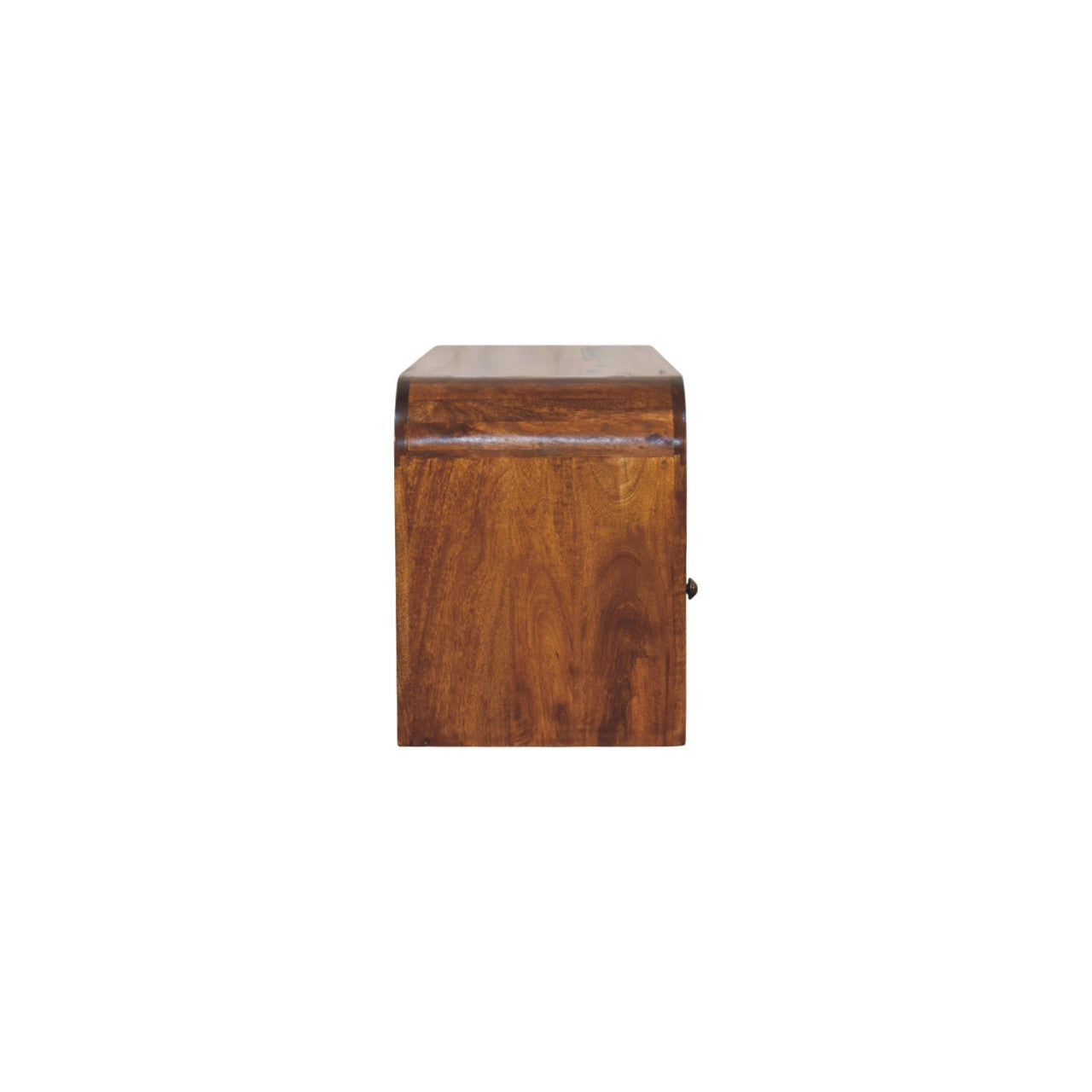 Solid Wood Darcy Media unit, 3-Drawers, 1 Open Shelf, Chestnut, Brown